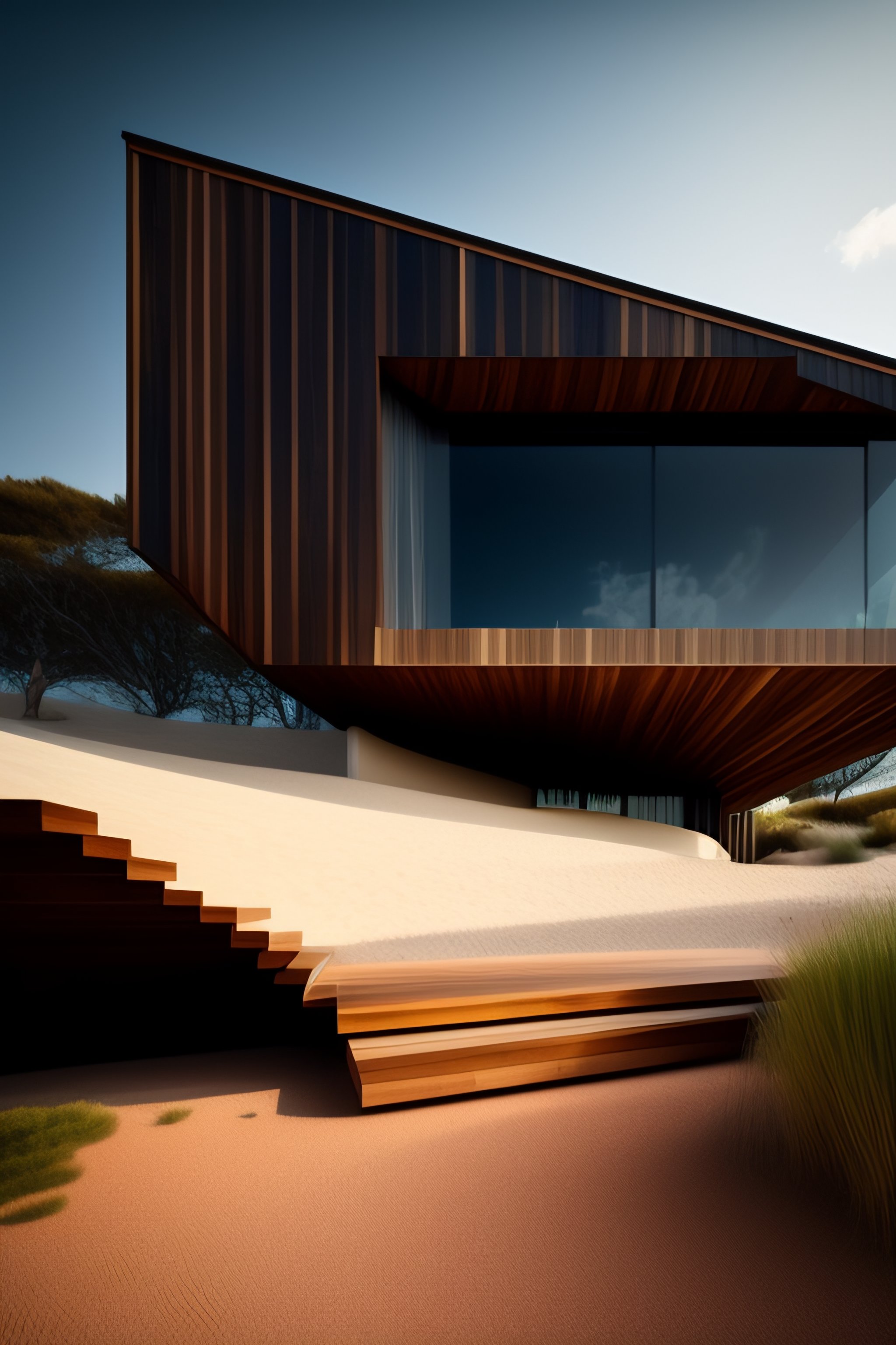 Lexica - House natural minimal sea wood modern