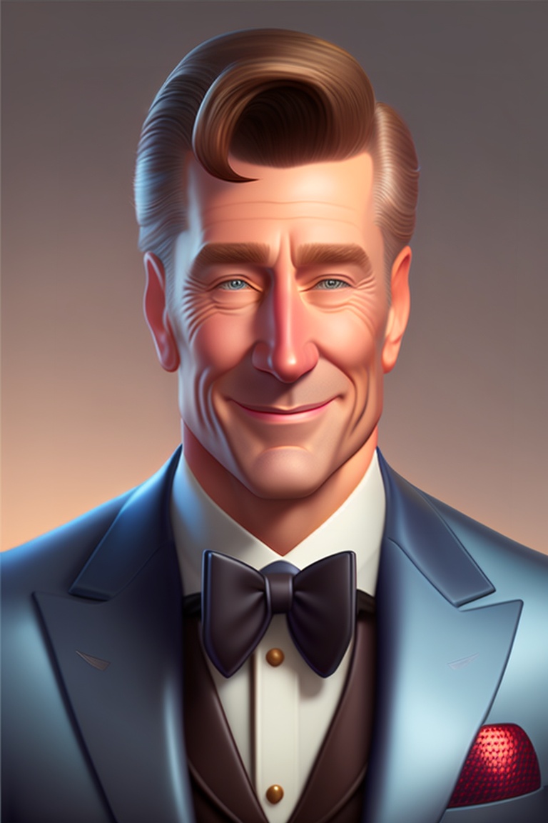 Lexica - Rich dad front facing, realistic