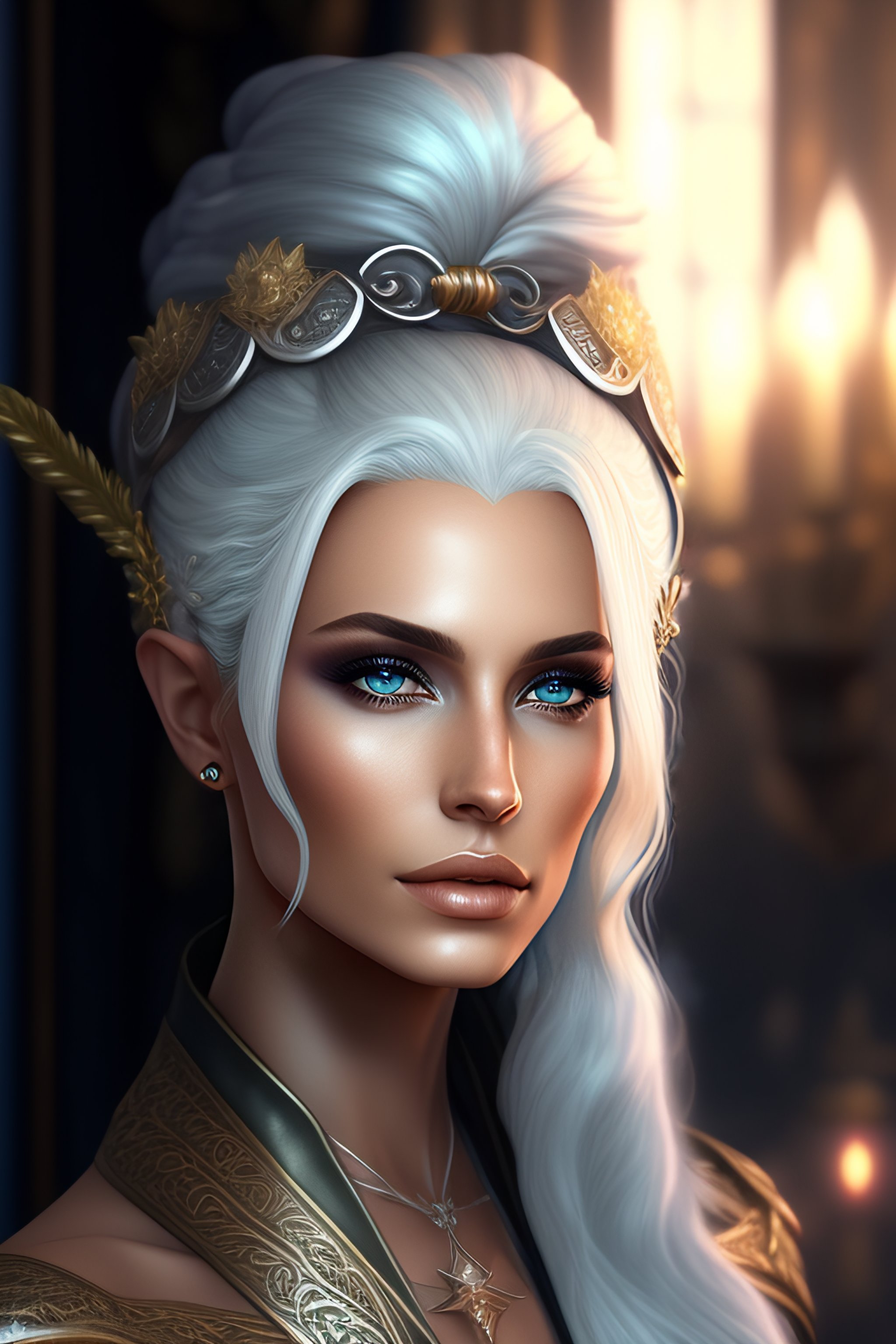 Lexica - Beautiful, Silver Hair, Elf, Thief