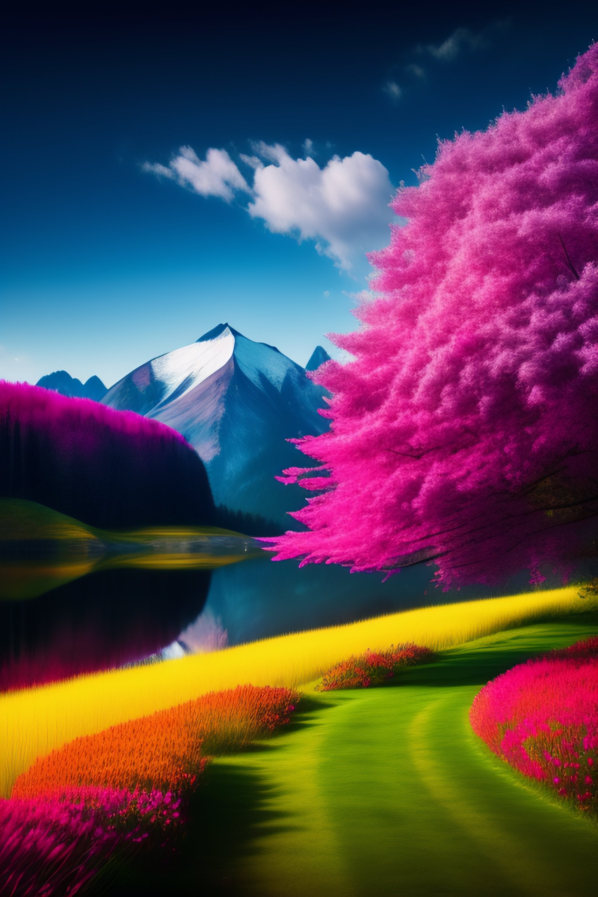 Lexica - Colourful nature scenery