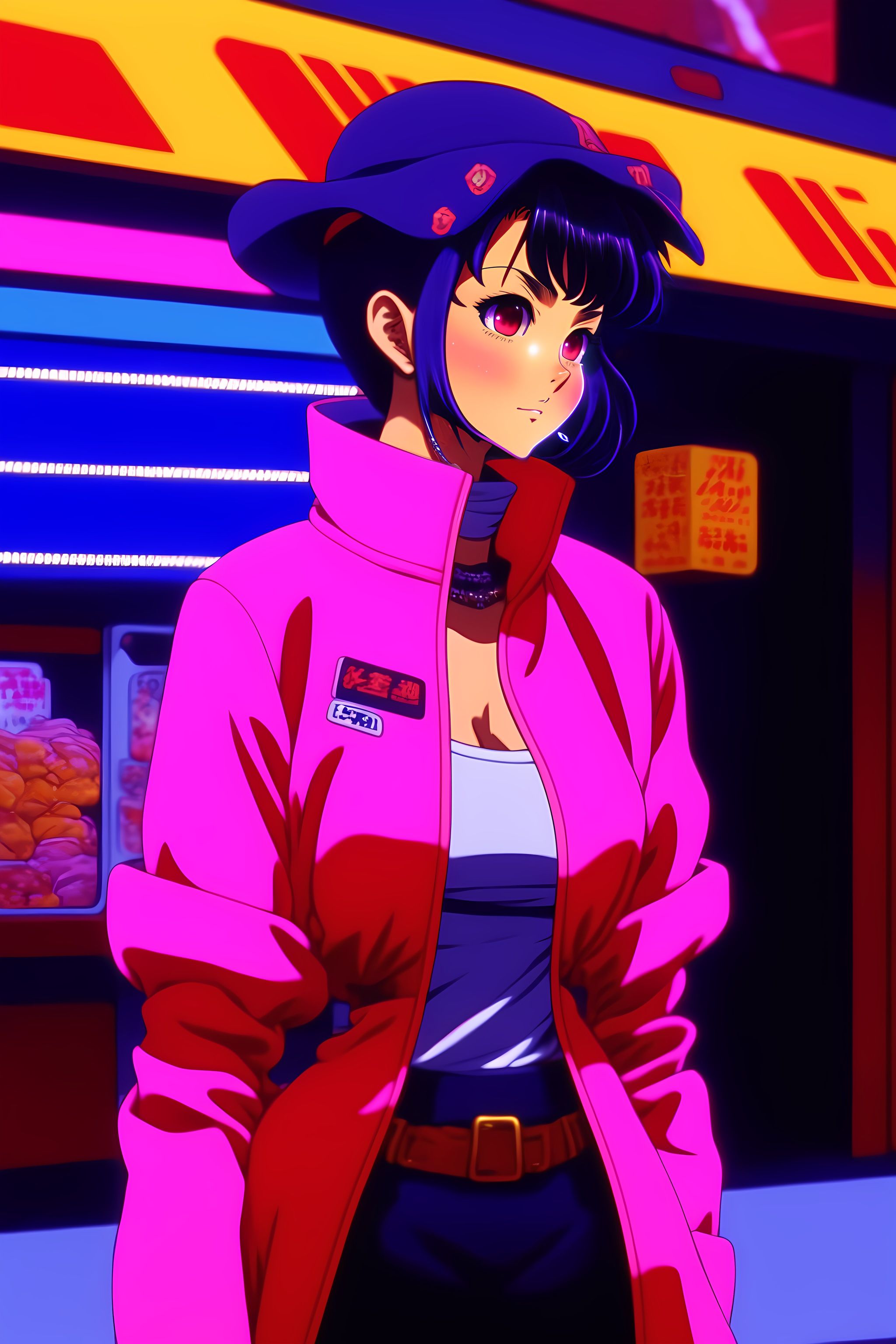 Lexica Vintage Anime Screenshot From Akira 90s Anime Vibrant Maximalism A Stylish Woman In 4299