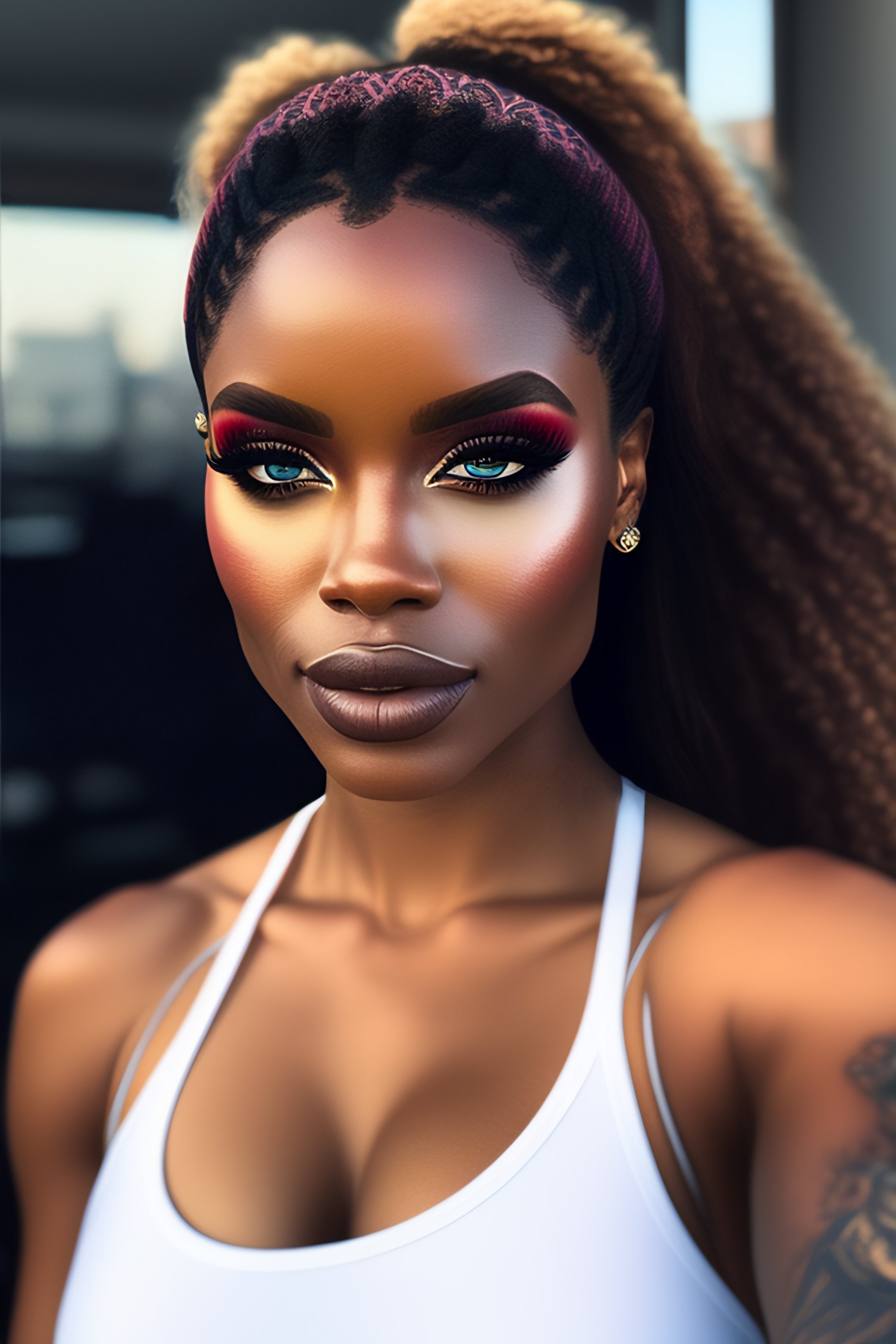 Lexica White girl instagram model