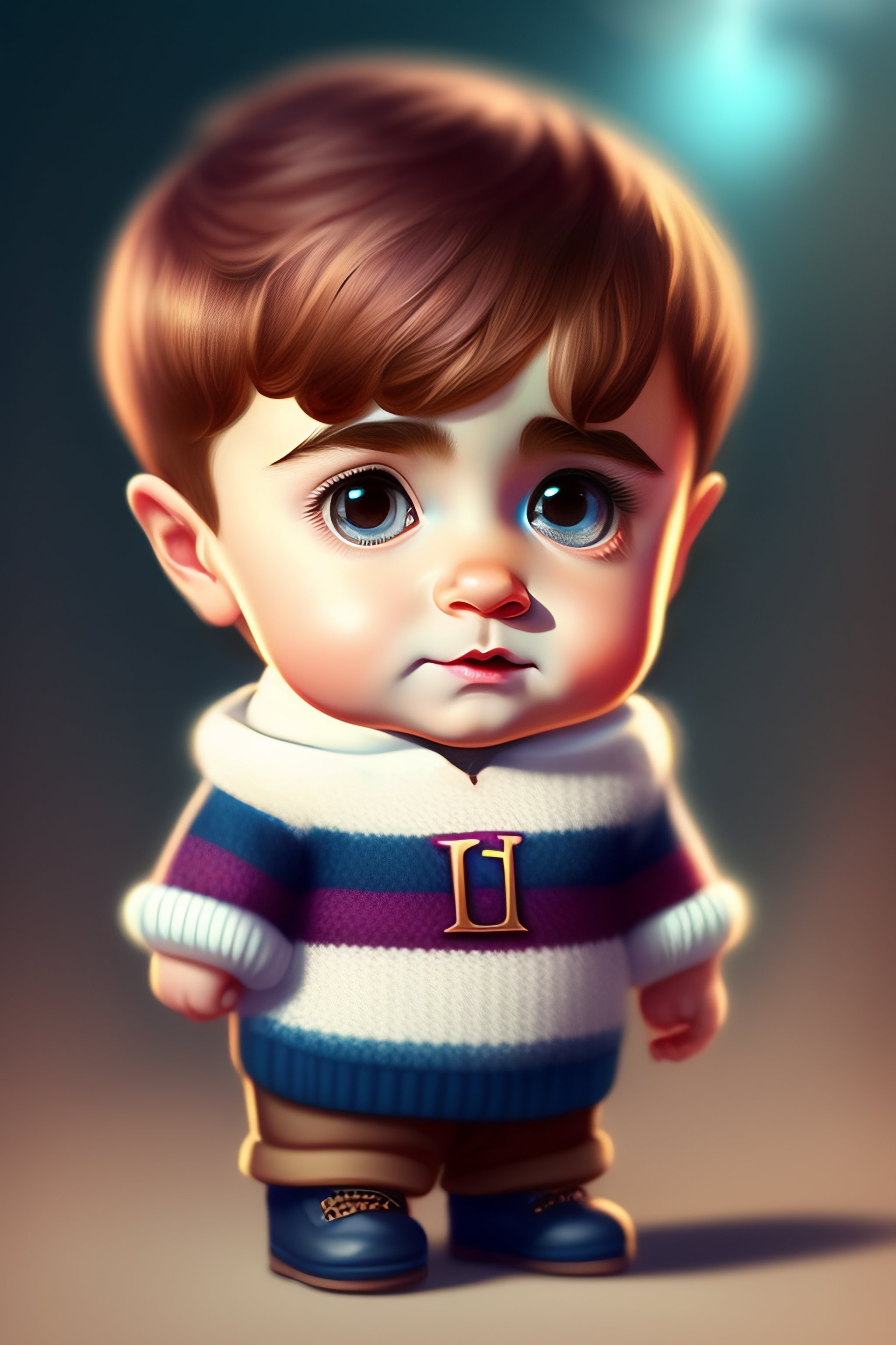 Lexica - Cute and adorable cartoon daniel radcliffe baby, fantasy ...