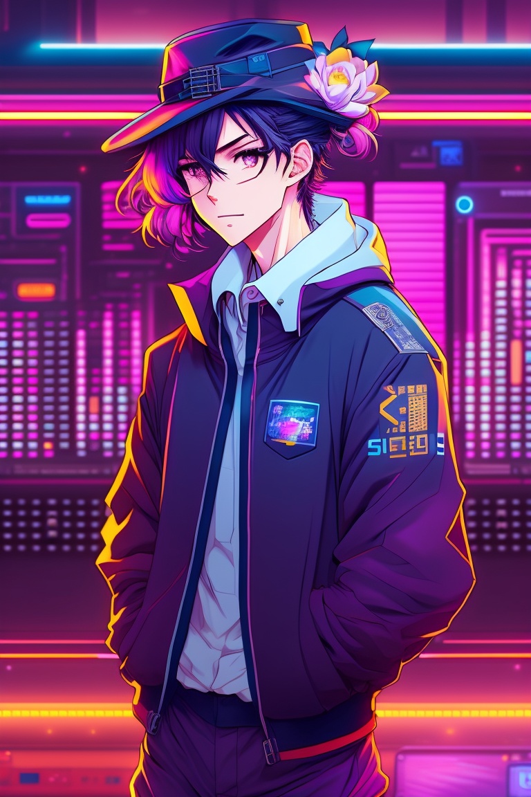 lexica-90-s-anime-style-gangster-japan-made-from-modular-synthesizers