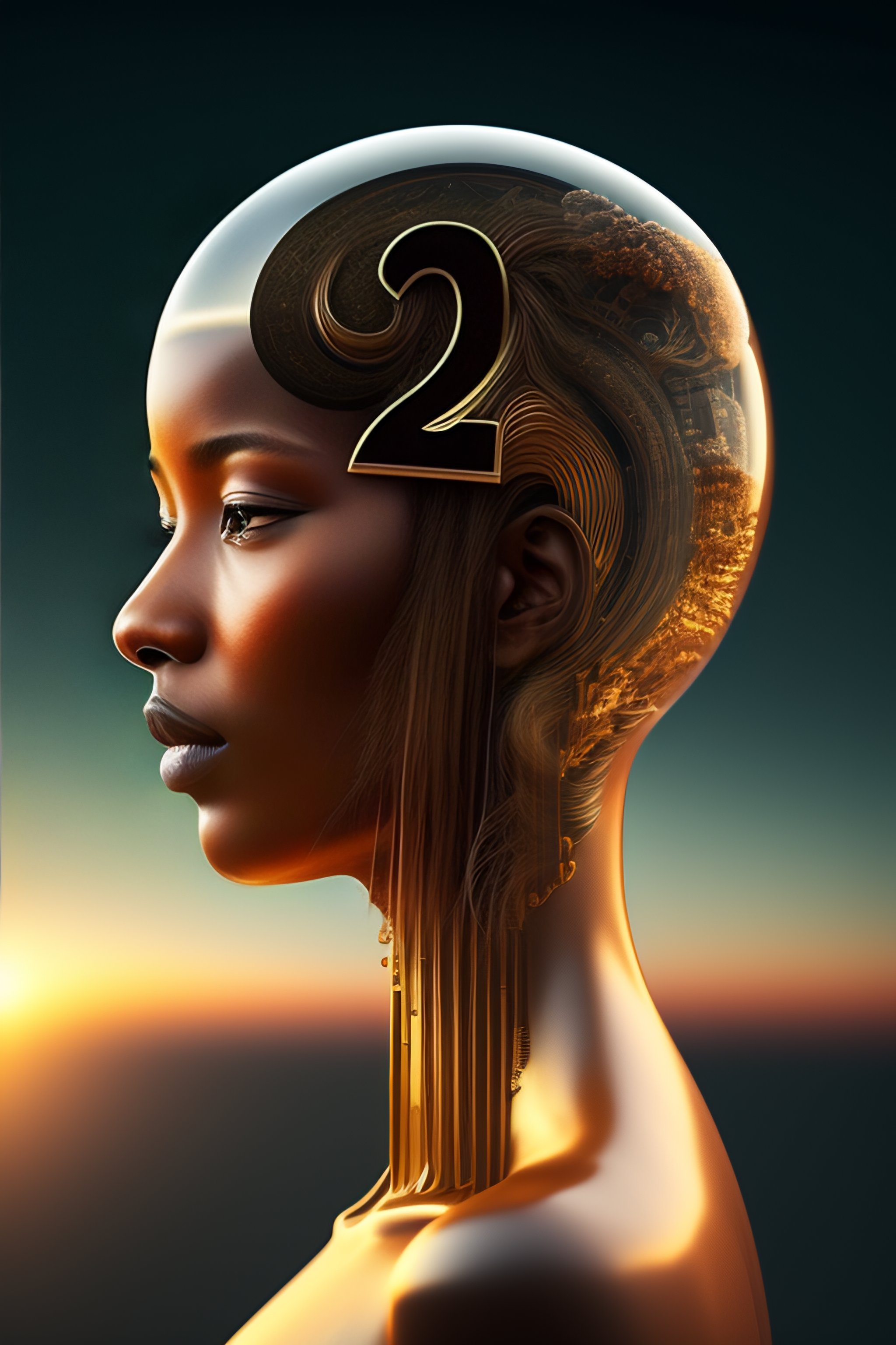 Lexica - Human head representing the year 2022