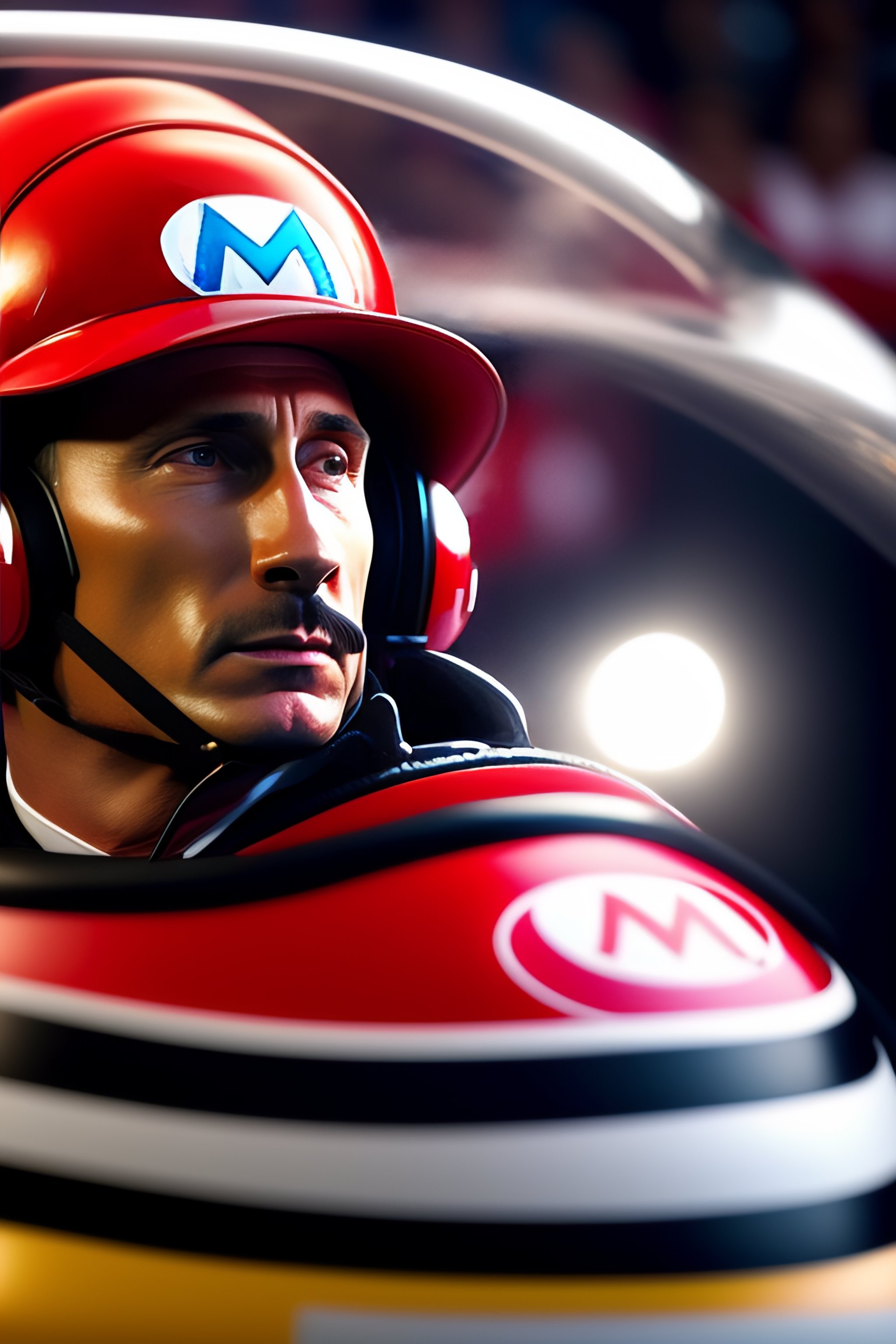 Lexica - Vladimir Putin dressed as Mario from Mario brothers, inside a ...