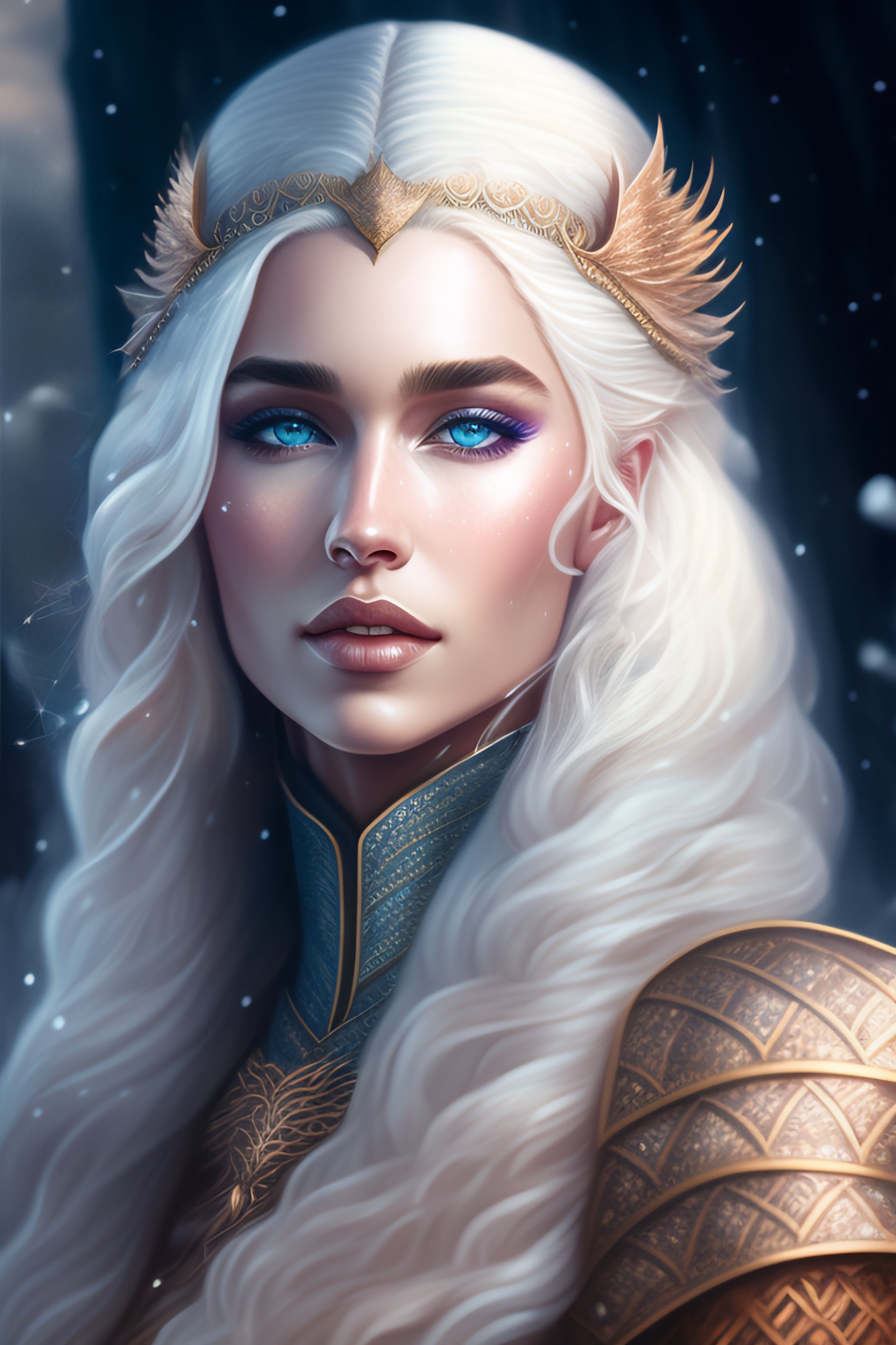 Lexica - Amazingly beautiful Daenerys Targaryen wearing intricately  detailed clothing with fur trim riding her dragon, beautiful face,  hyperdetailed ...