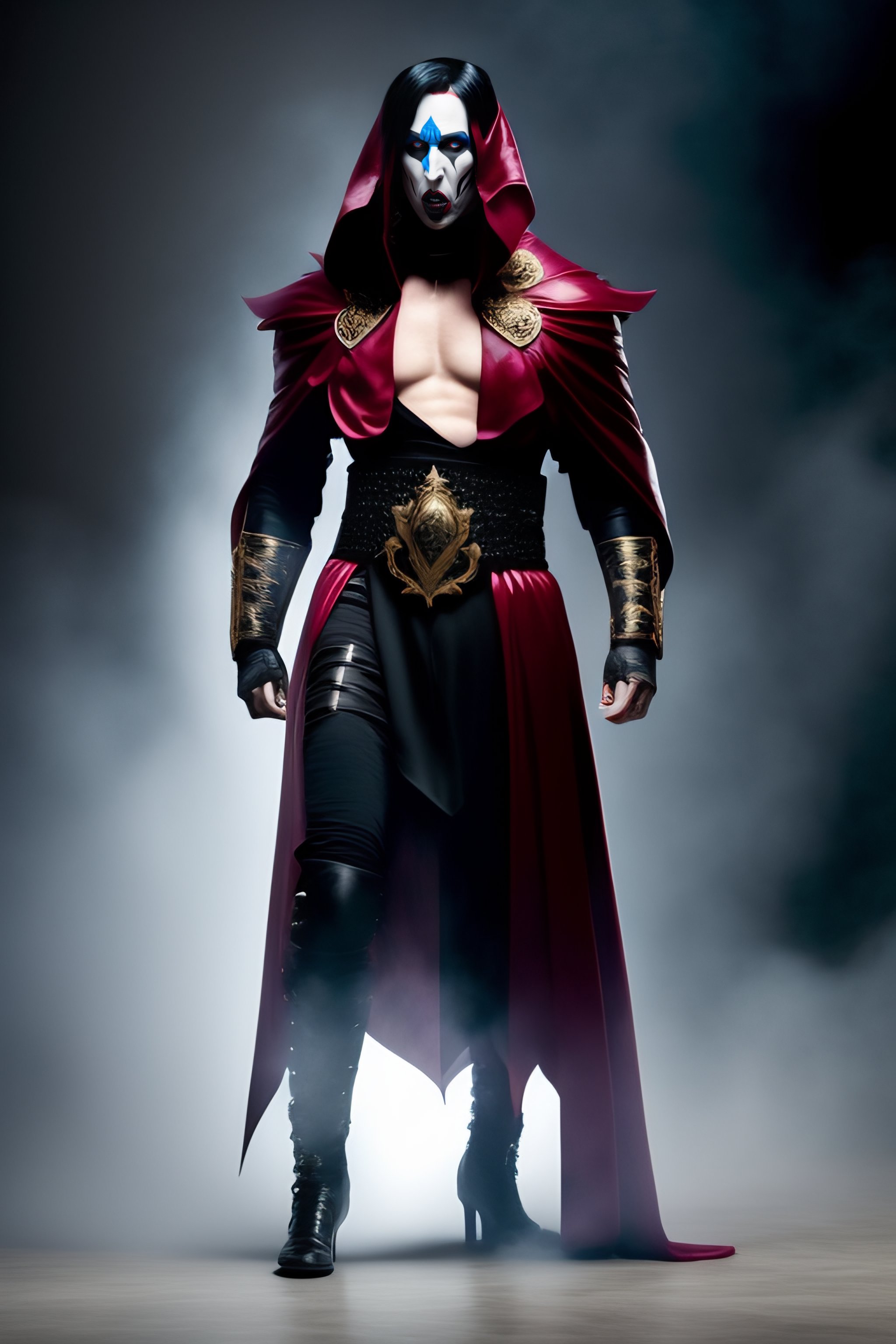 Lexica - Full body marilyn manson as a mortal kombat character in a ...