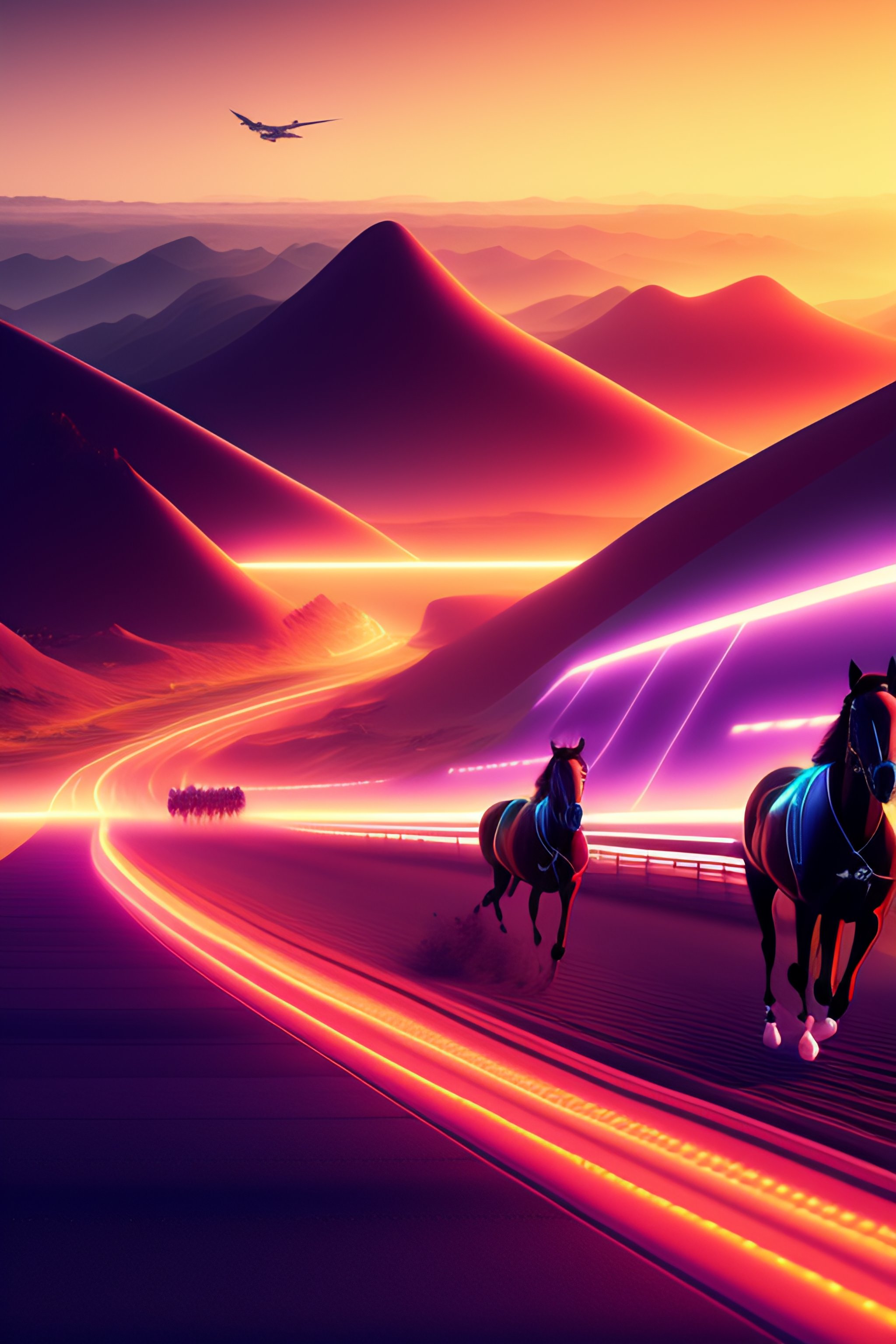 Lexica - Realistic isometric polygon style high quality race of six ...