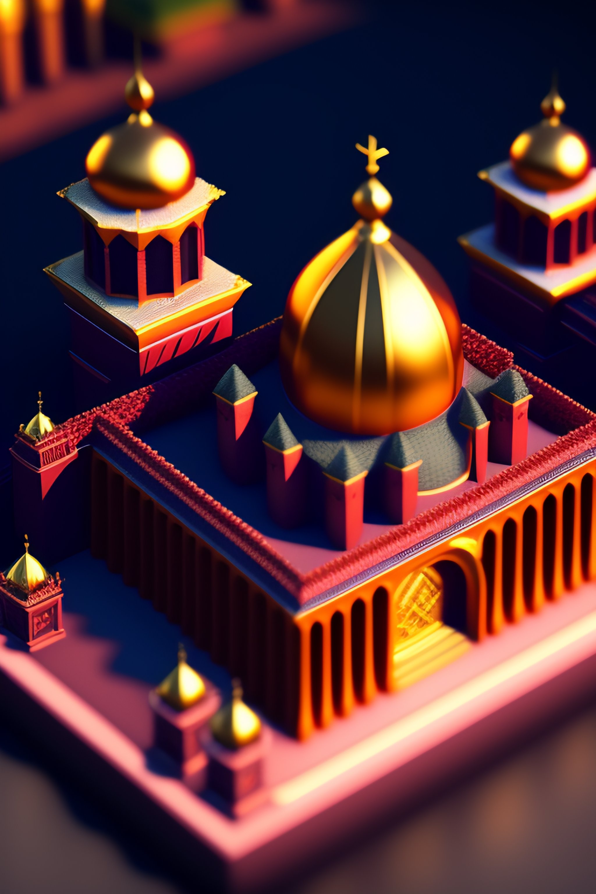 Lexica - Detailed isometric Kremlin on fire, strategic game, no ...