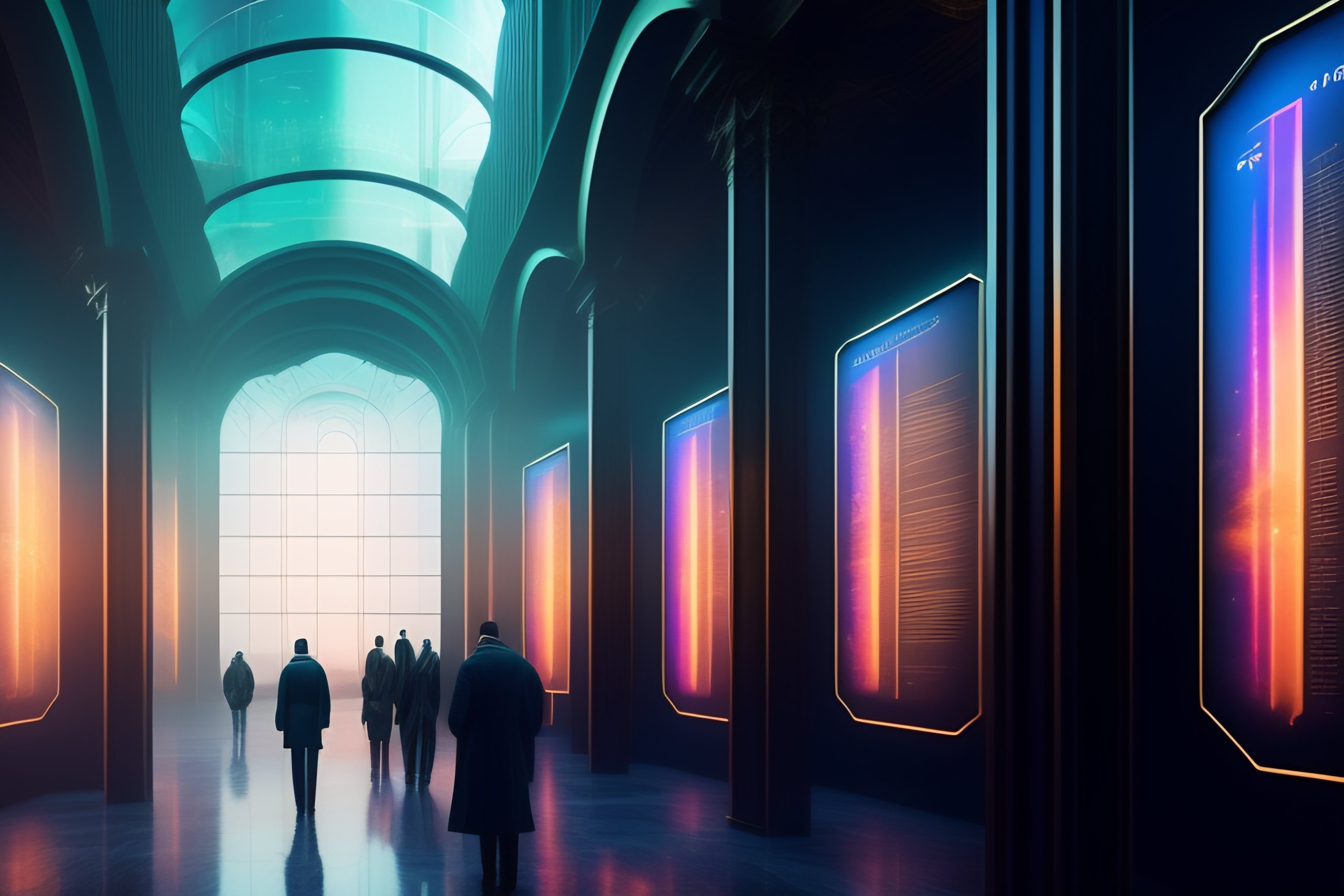 Lexica - A immersive and high tech holy hall exhibition about many ...