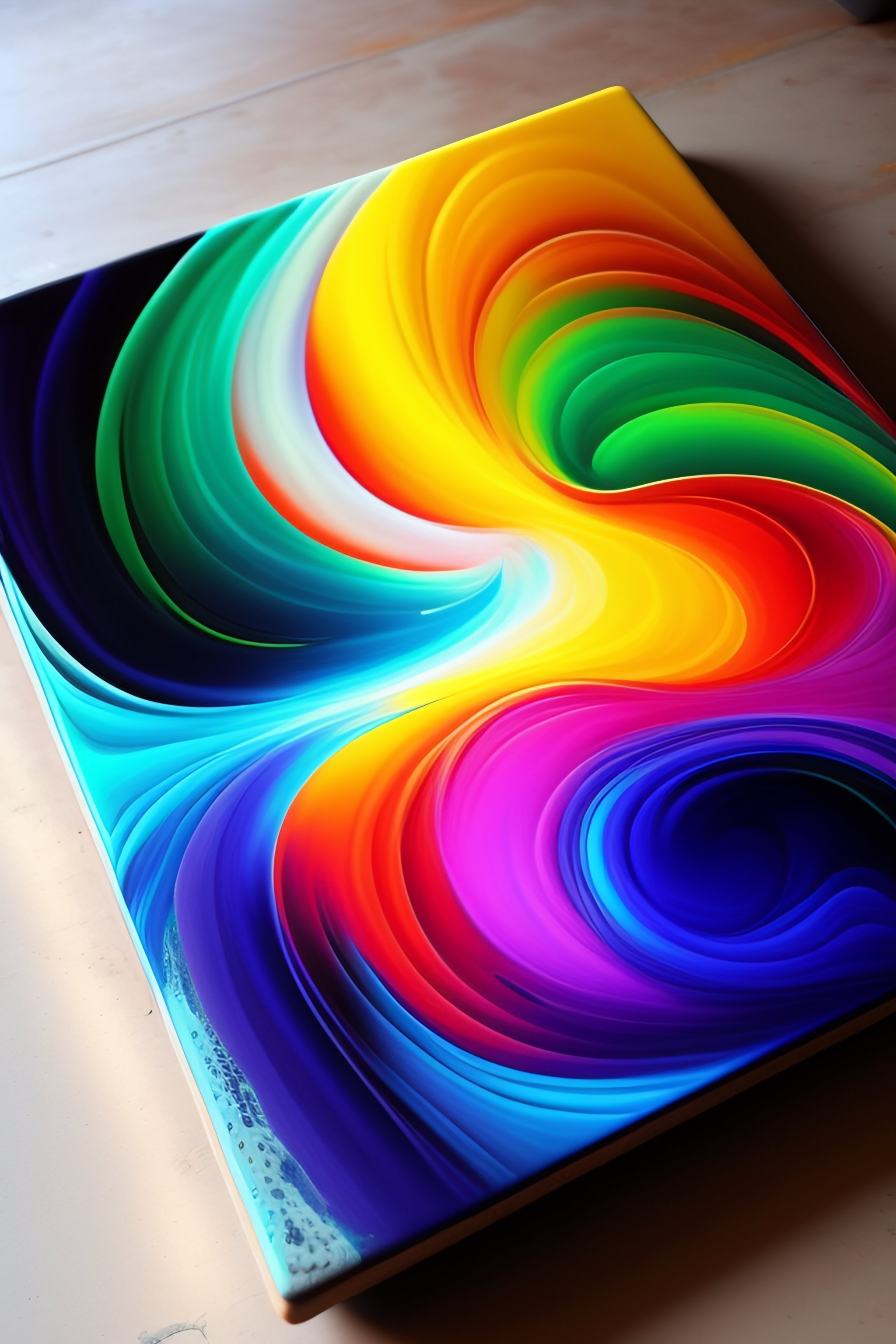 Lexica - Brouchure for free abstract painting lessons