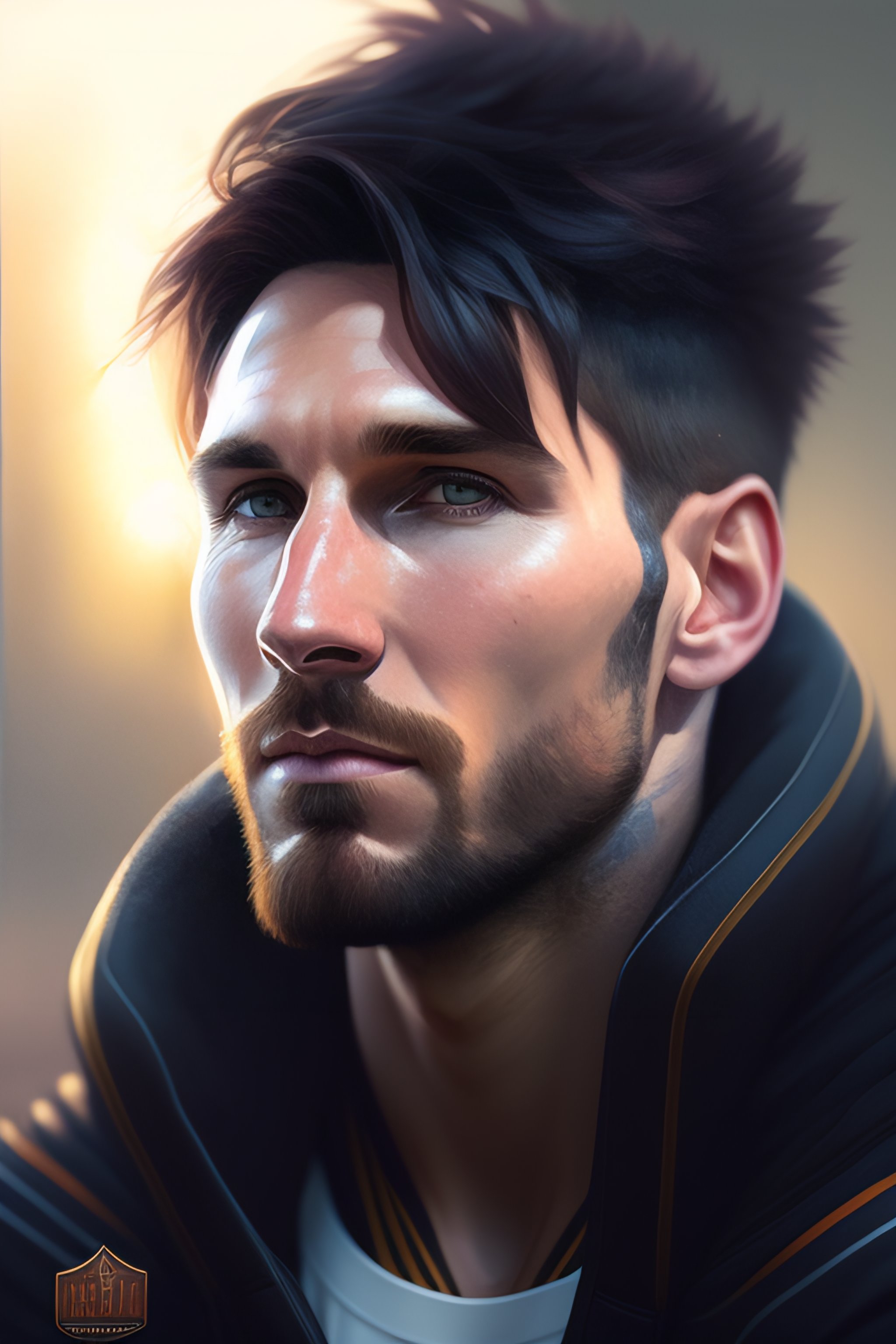 Lexica - Highly detailed portrait of lionel messi, stephen bliss ...