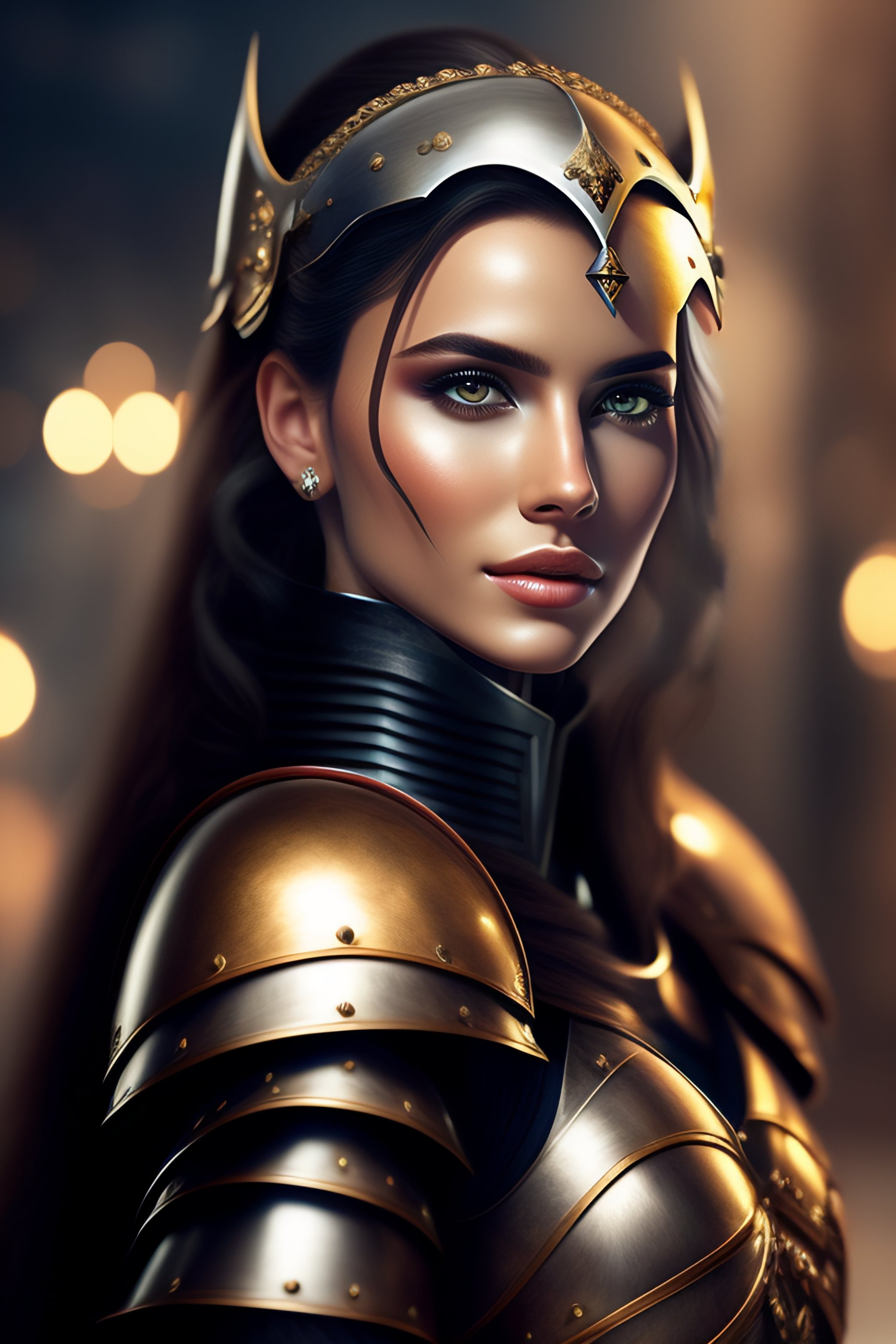 Lexica - Beautifull girl with knight armor
