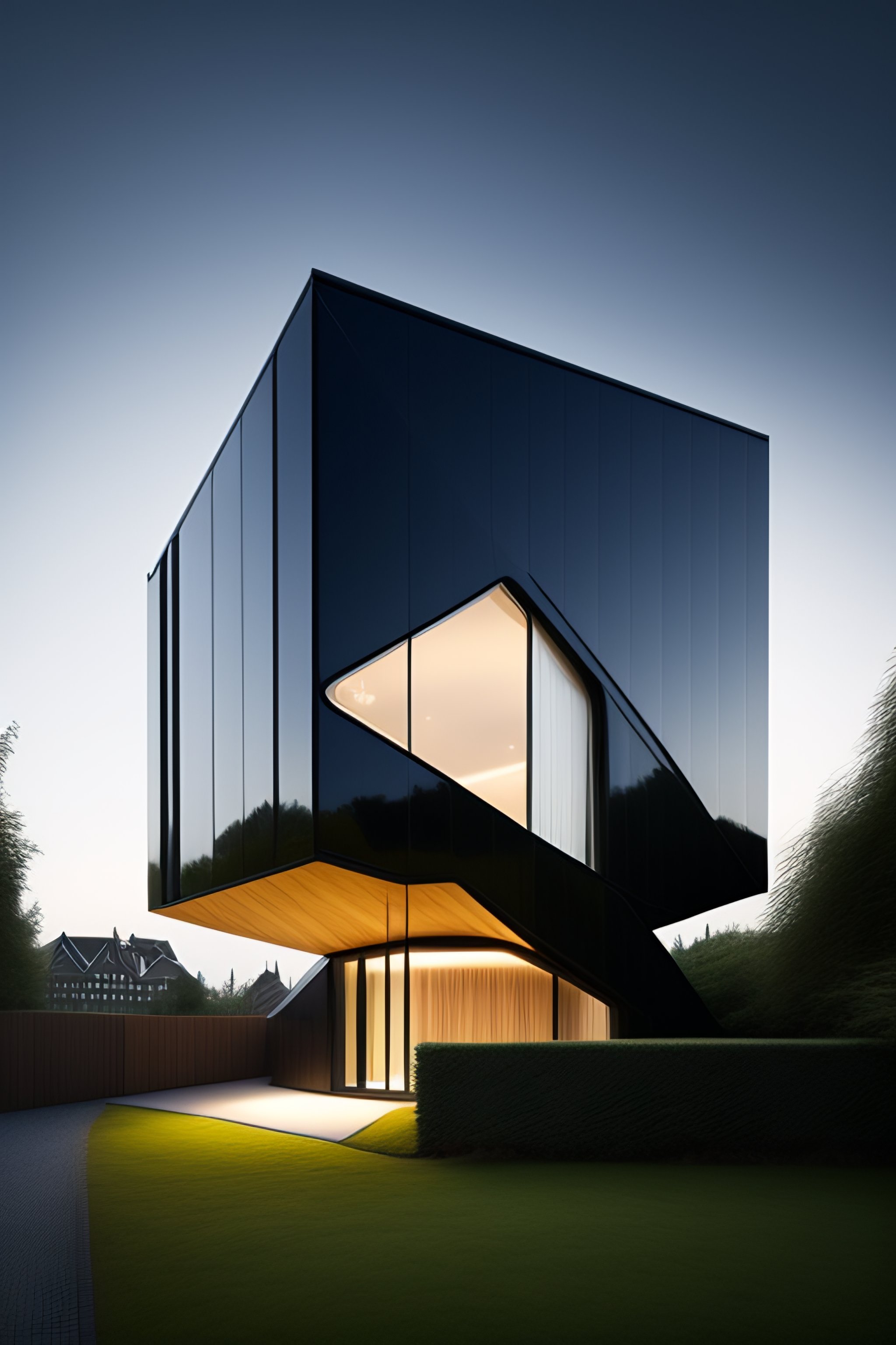 Lexica - A house in rotterdam, zaha Hadid style