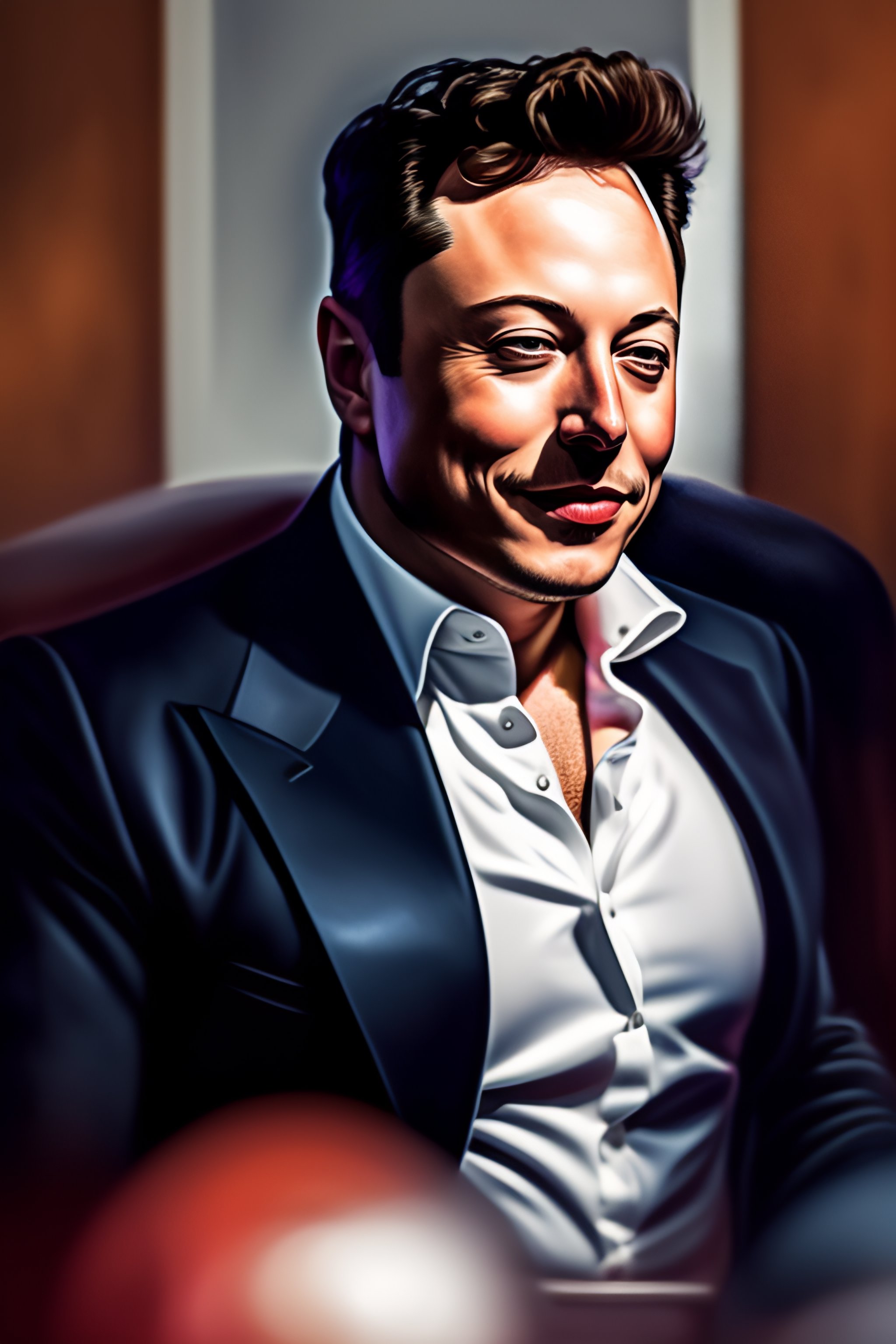 Lexica - A portrait of elon musk