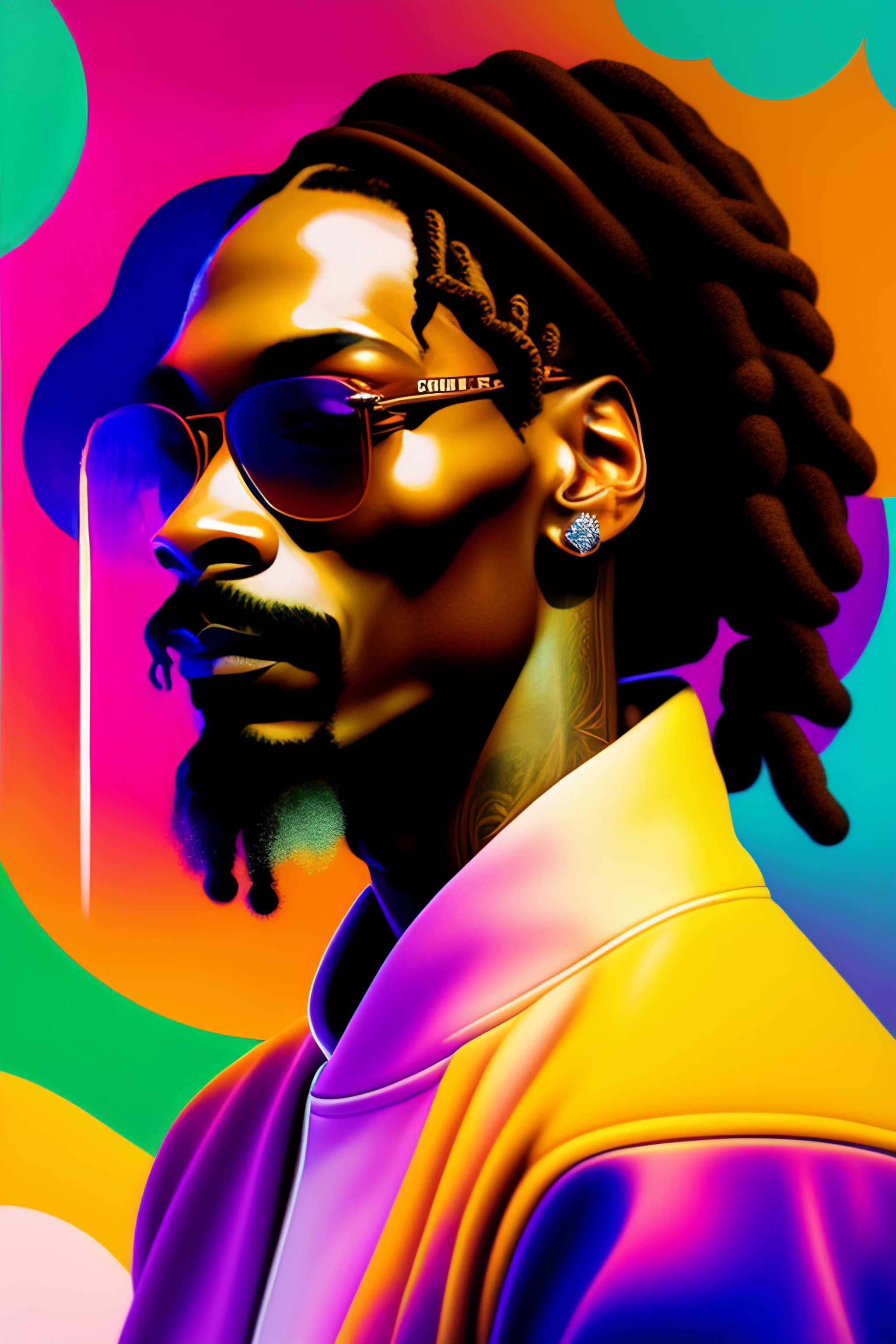 Lexica - Profile picture of snoop dogg, weed, graffiti, hard
