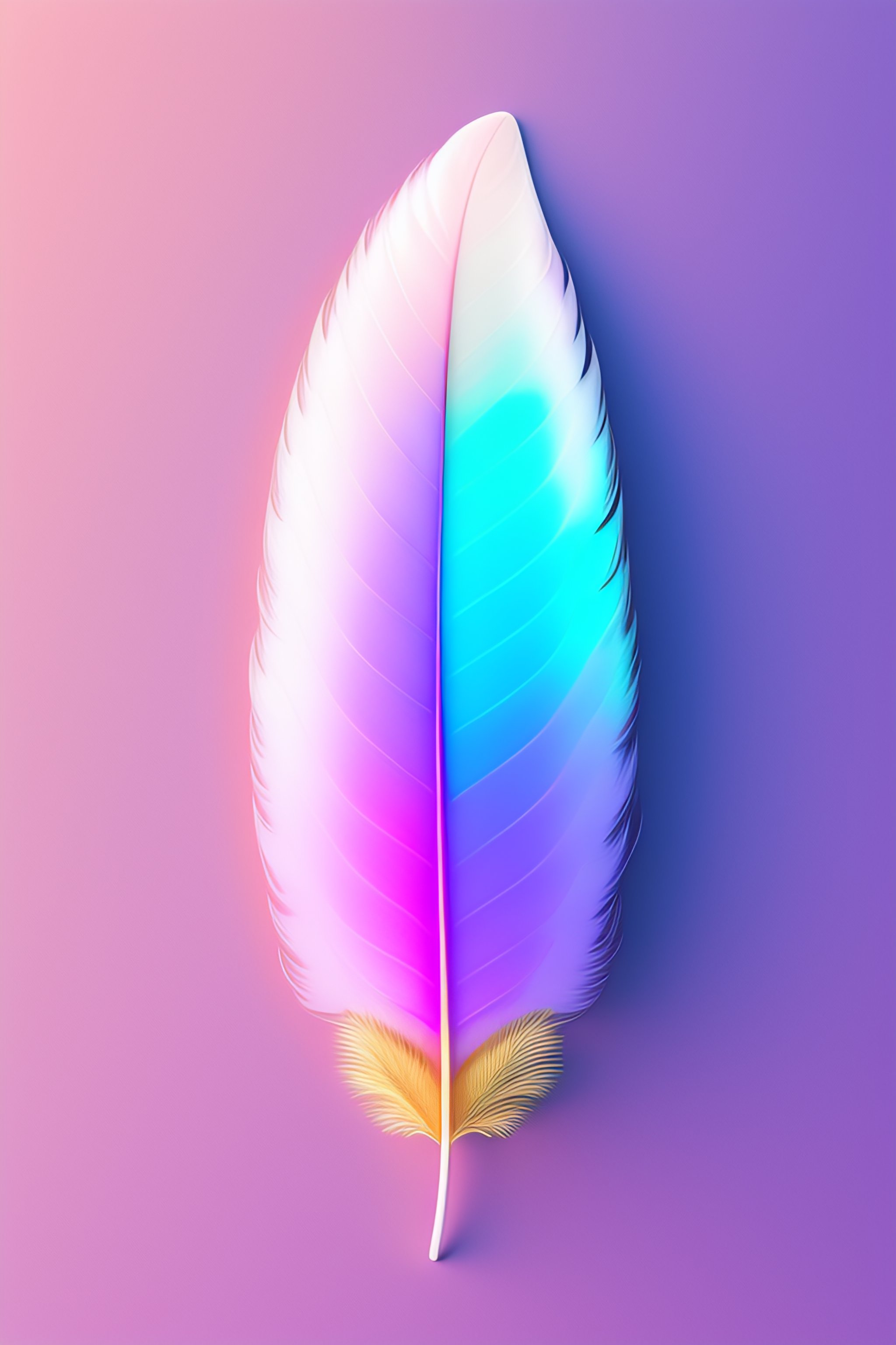 Lexica A Feather With Painting On It With A Pastel Aesthetic Studio Ghibli White Background