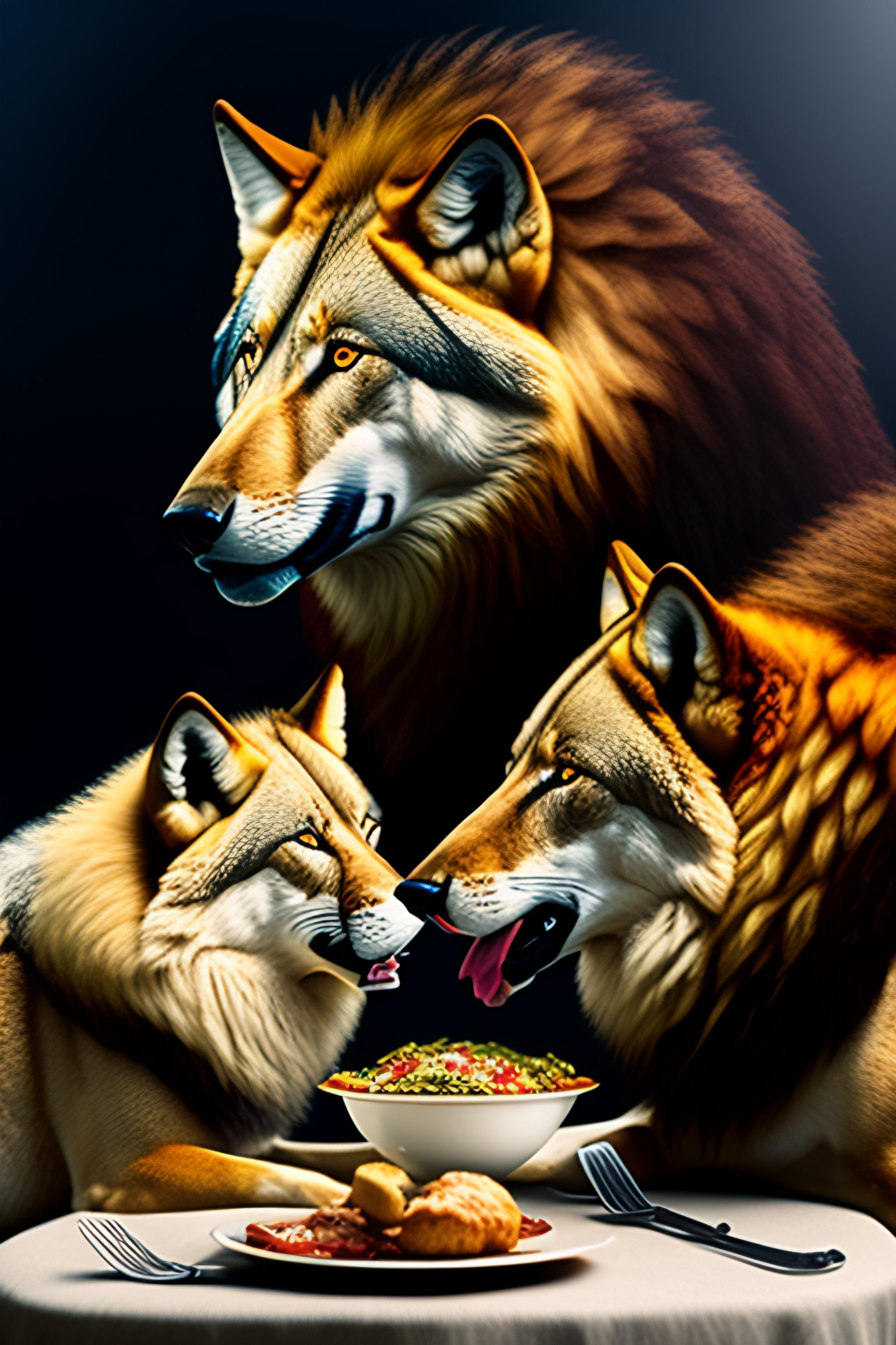 lexica-wolf-and-lion-having-dinner