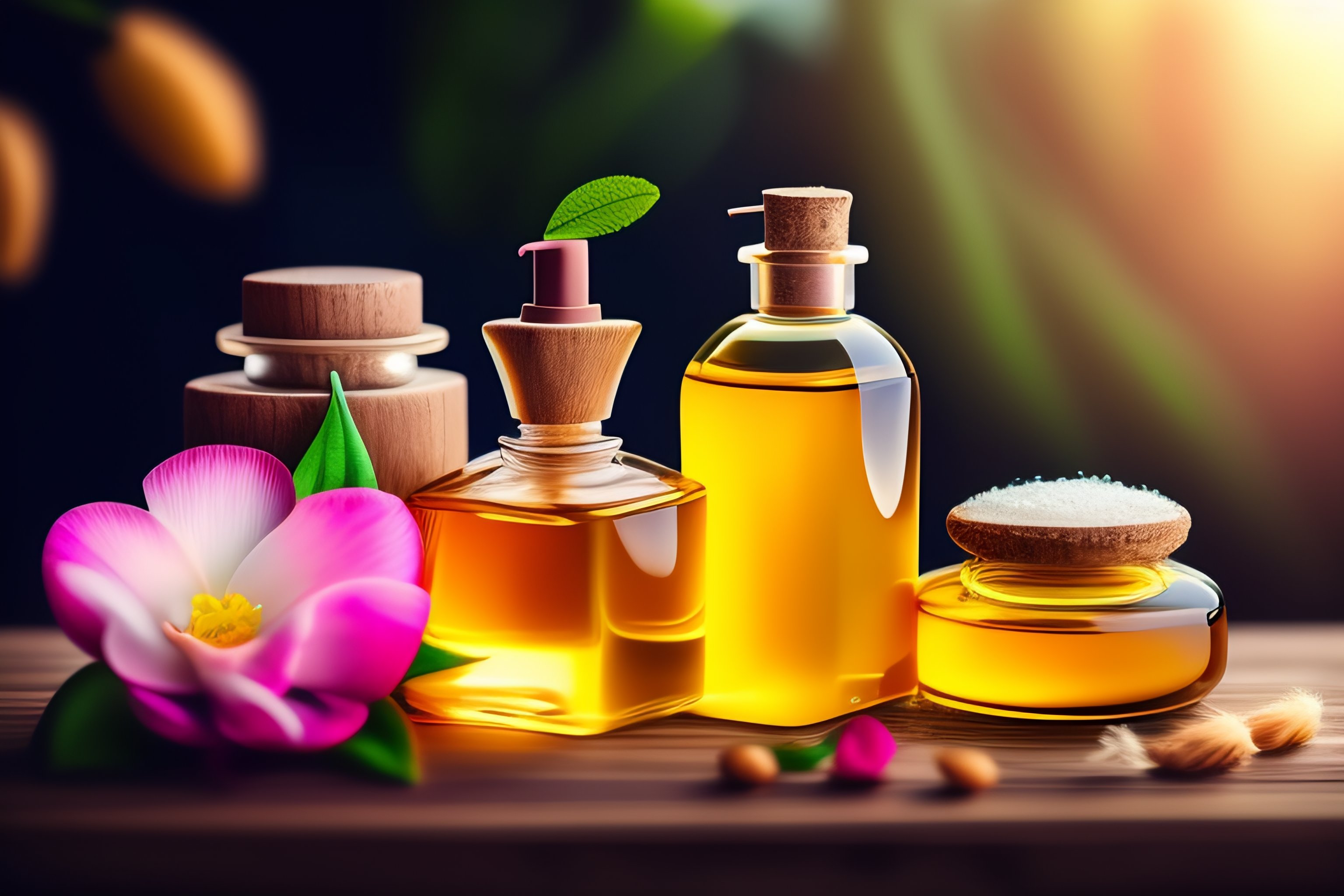 Lexica - Iphones photo of natural cosmetics, flowes, serum, cream ...