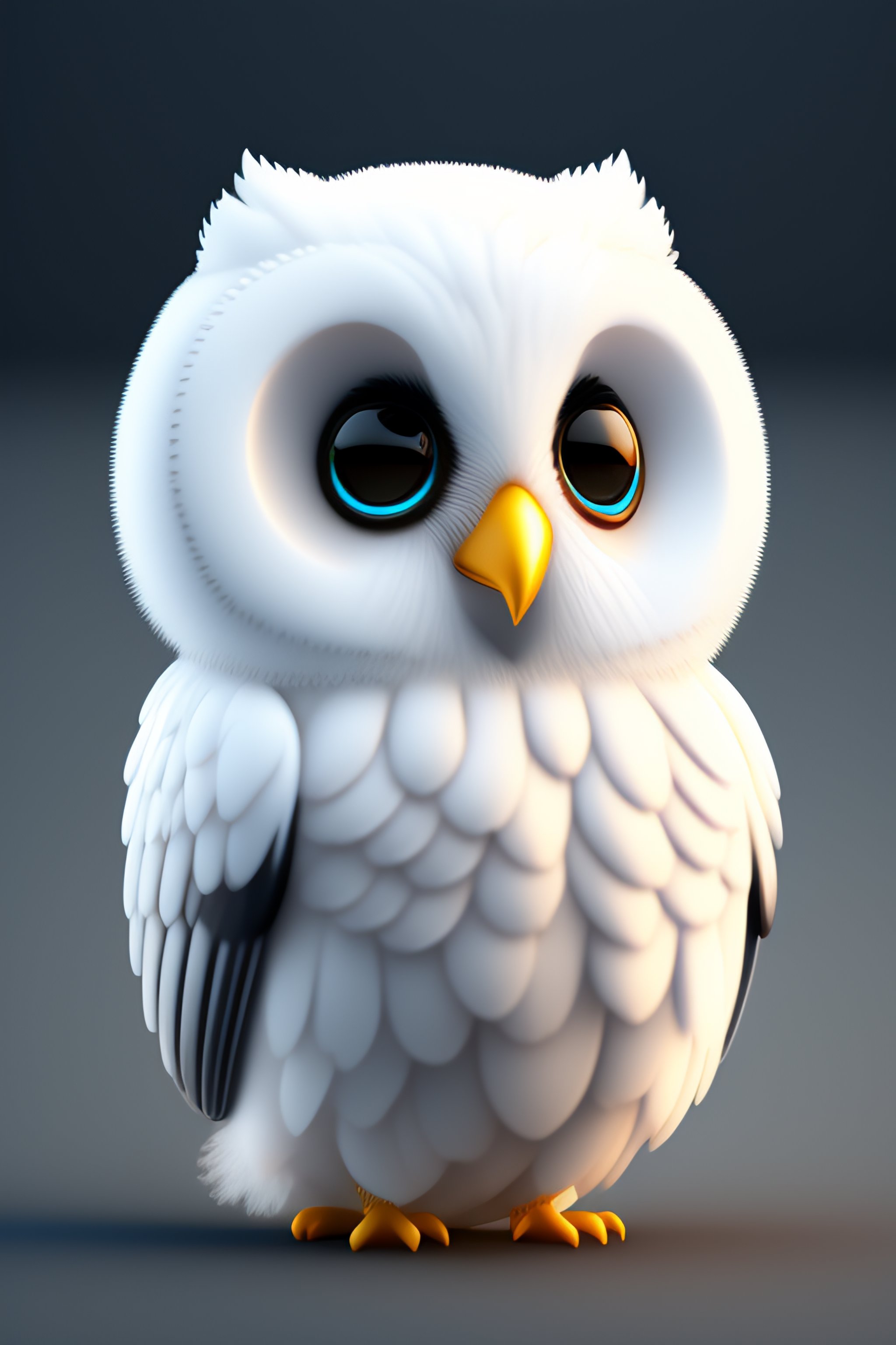 cute white owls