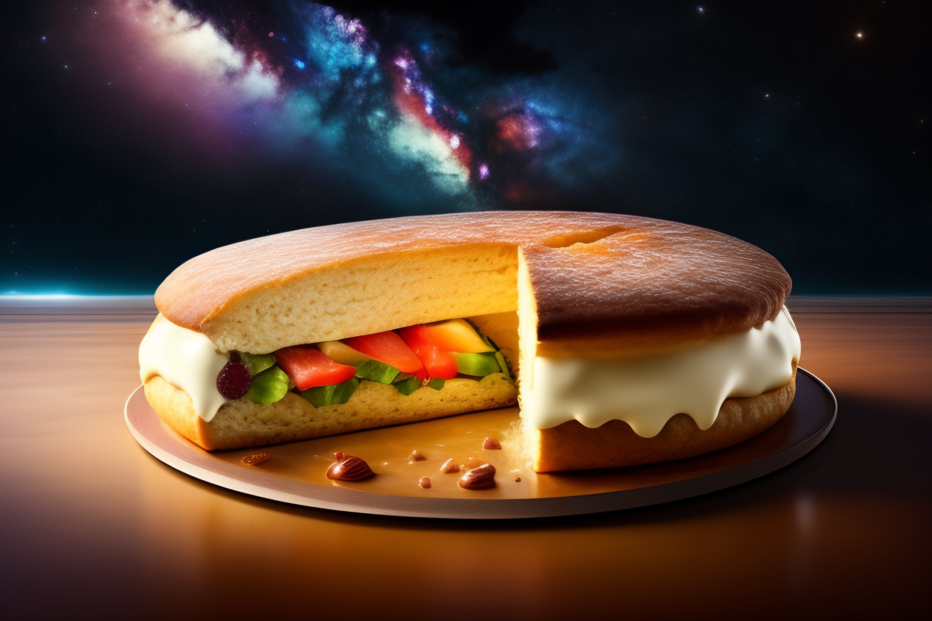 Lexica - Huge scone in space