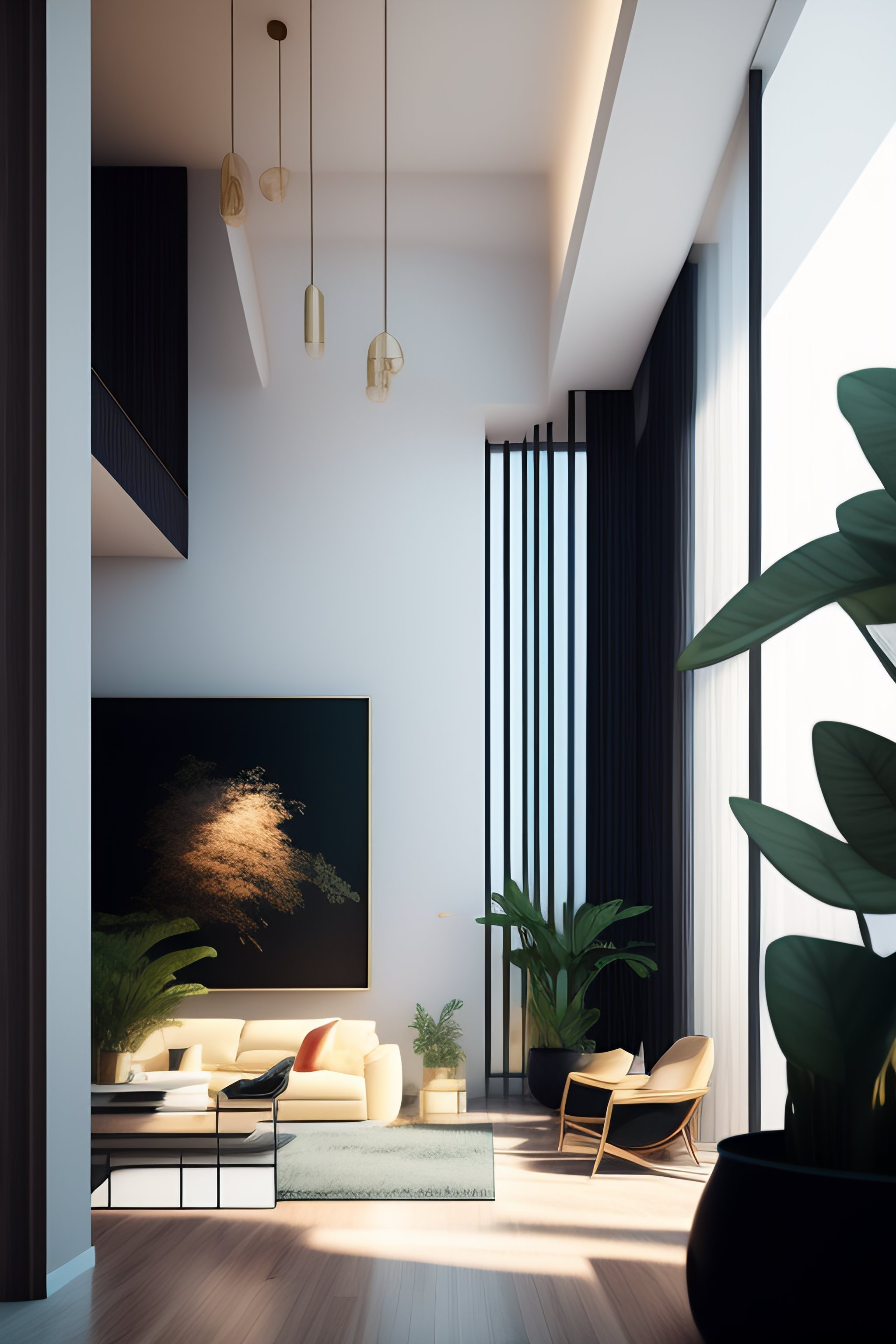 Lexica - Interior of luxury condominium with minimalist furniture and ...