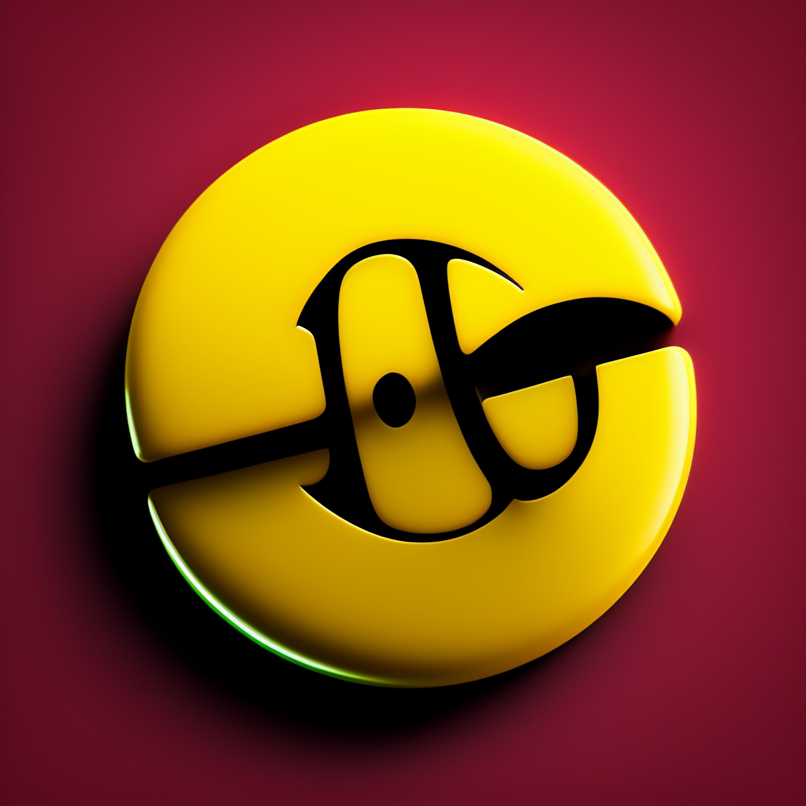 Lexica Perfect round drawing of one centered classic 2D yellow emoji