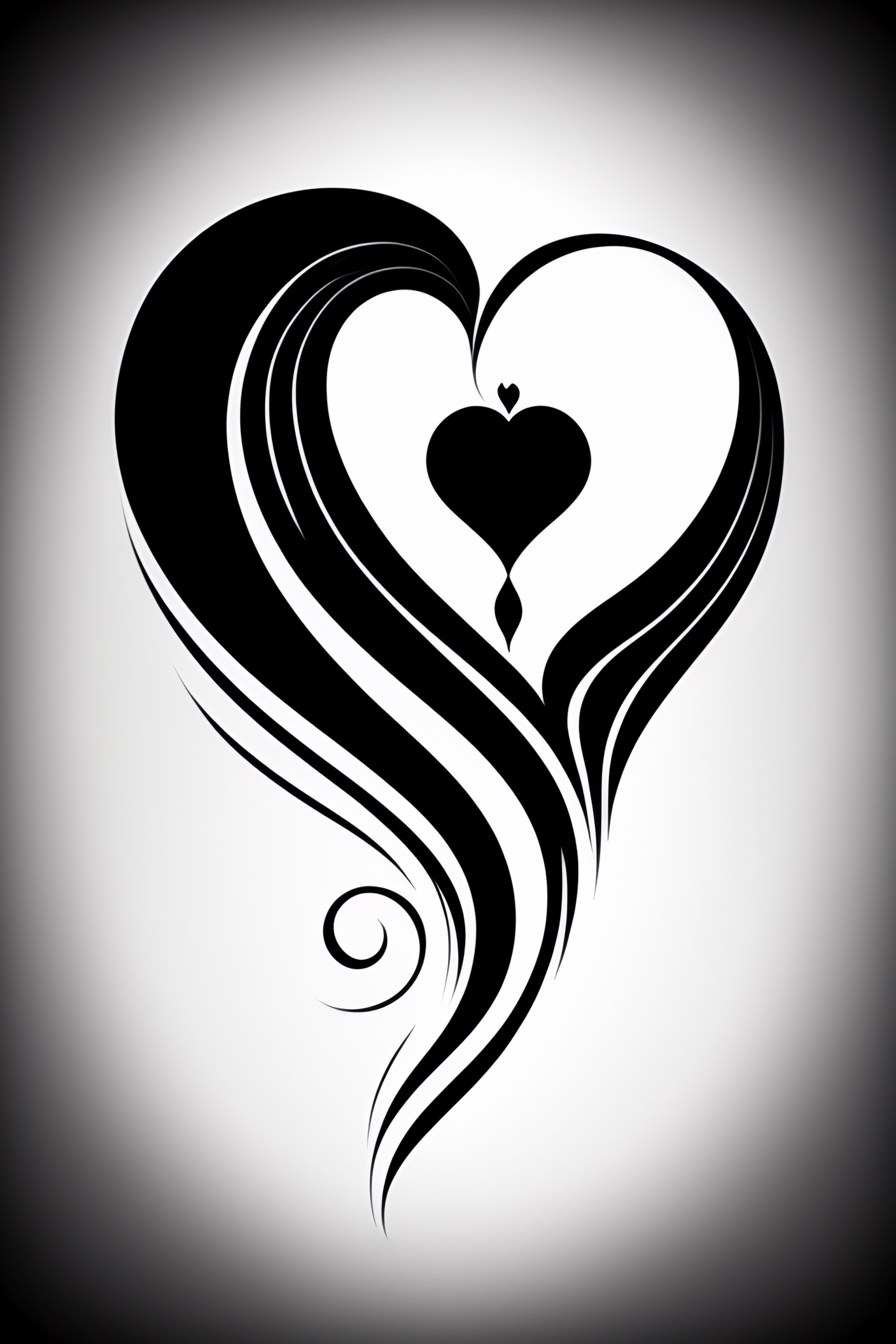 Lexica Tattoo Design Heart Minimal Simple Design On White   Dcdfd072 73f2 436a B4a7 Dbd901f1e5d8