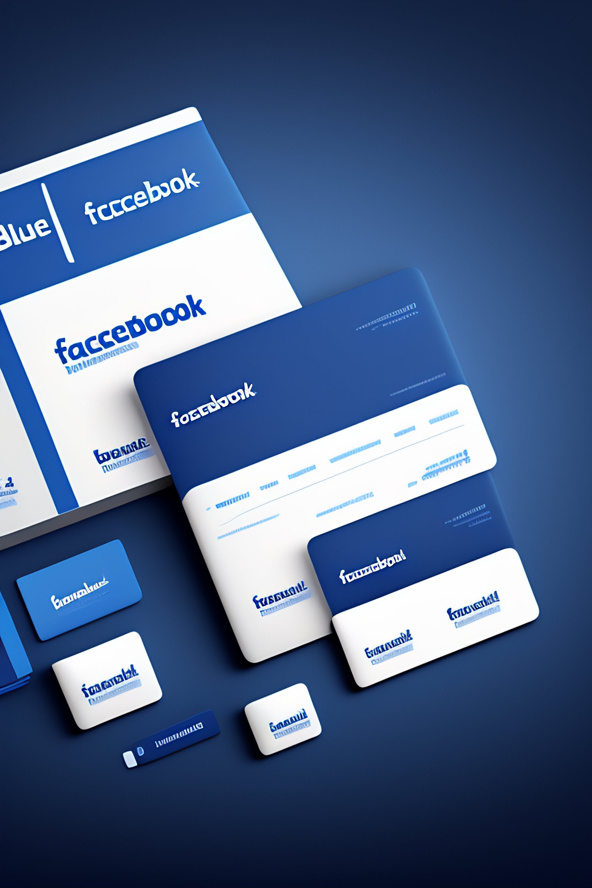 Lexica - Corporate, Branding identity. facebook blue colors