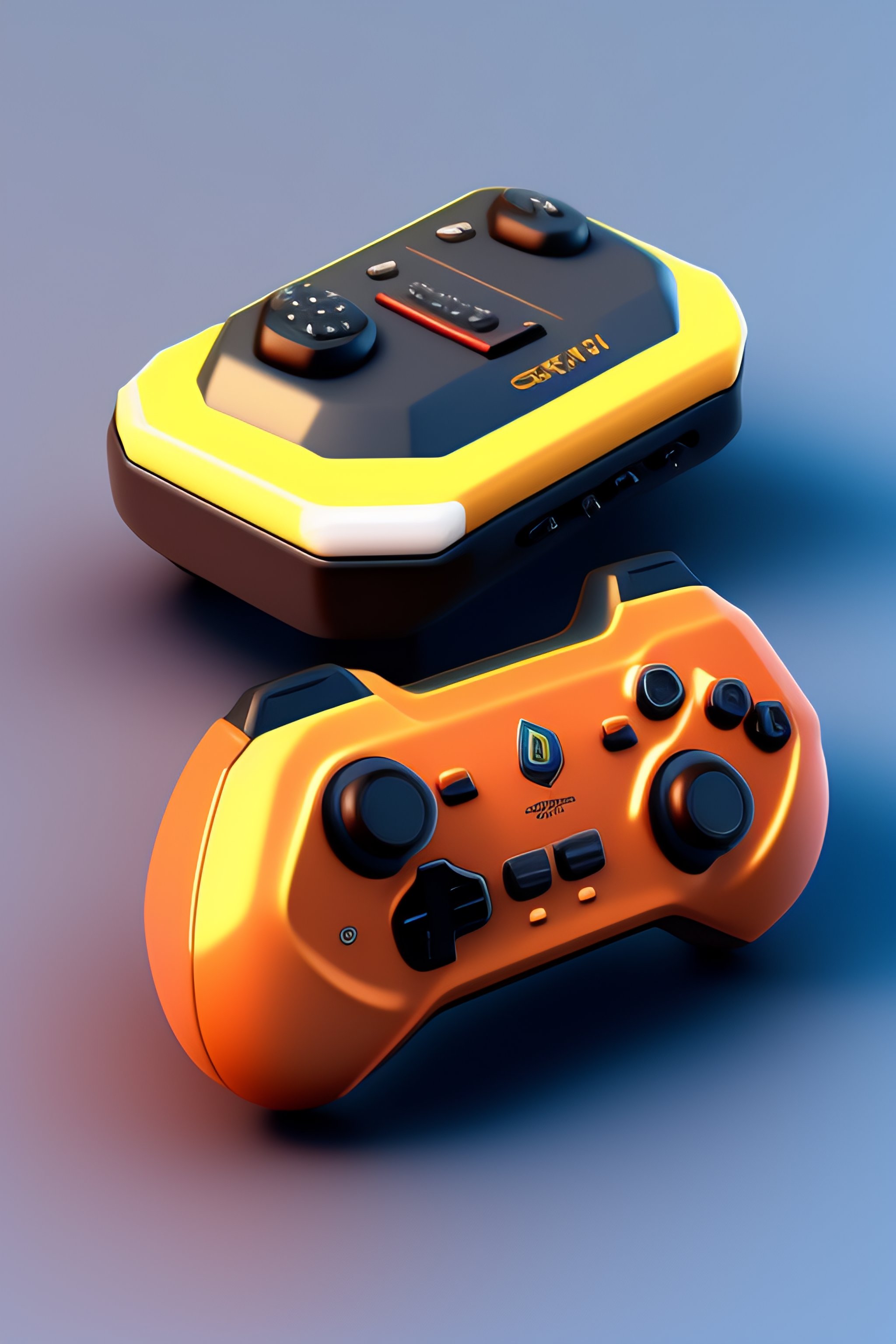 Lexica - Isometric render of a videogame controller