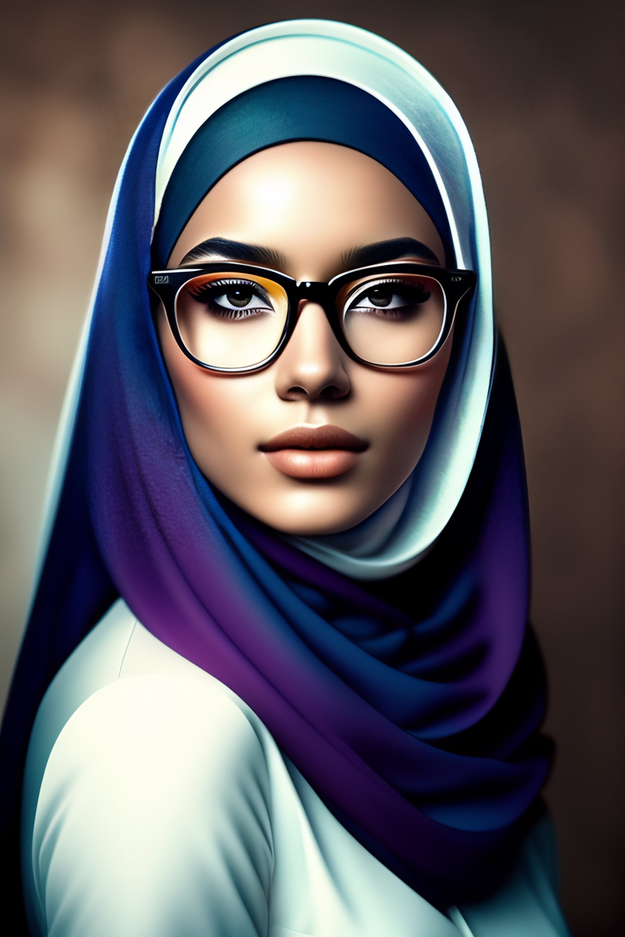 Jilbab Women, Realistic, Wear Glasses, Sexy SeaArt AI, 51% OFF