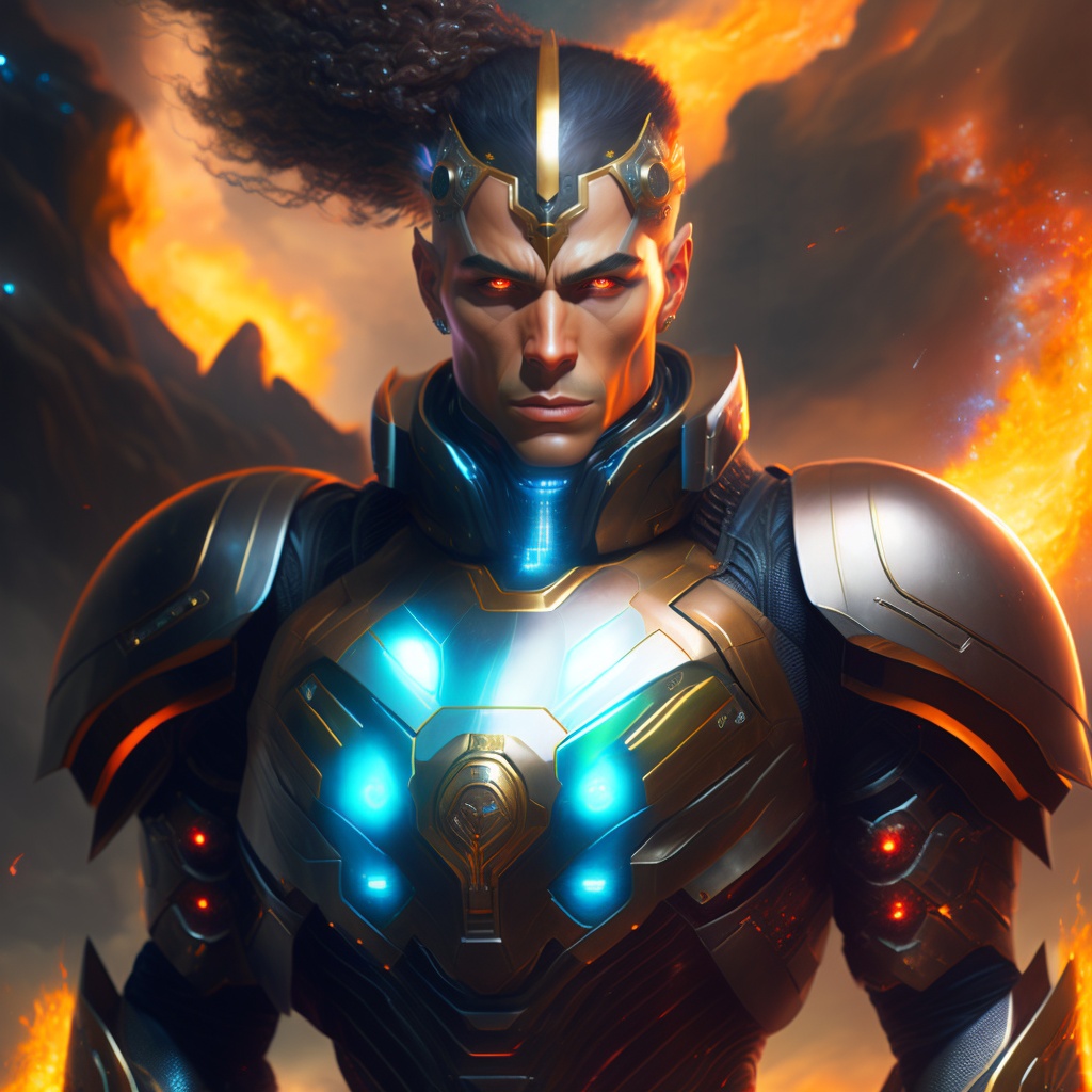 Lexica - An imposing cyborg figure created using Unreal Engine by ...
