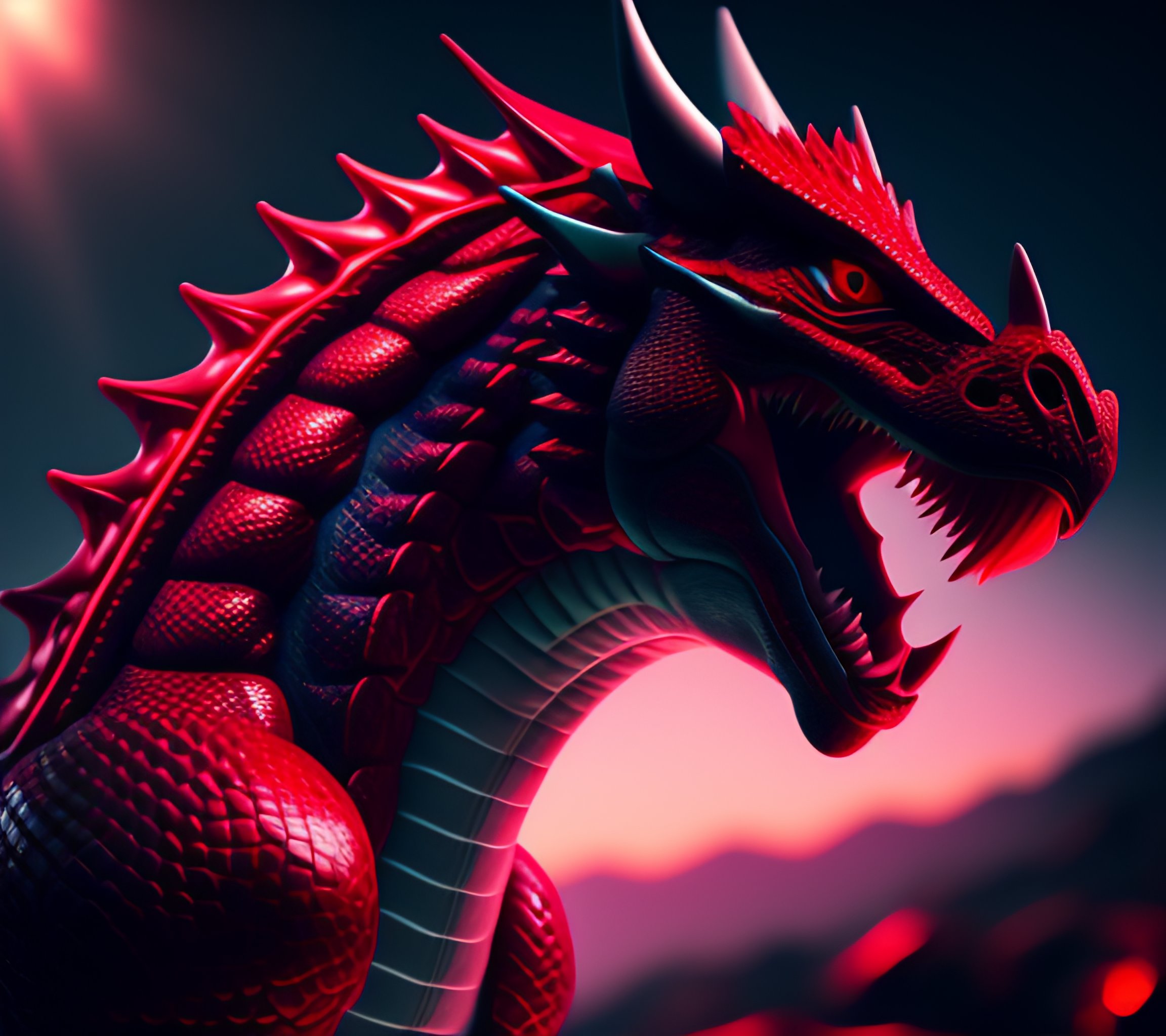 Lexica - A wise king fighting an ultra gigante mega red wine dragon ...