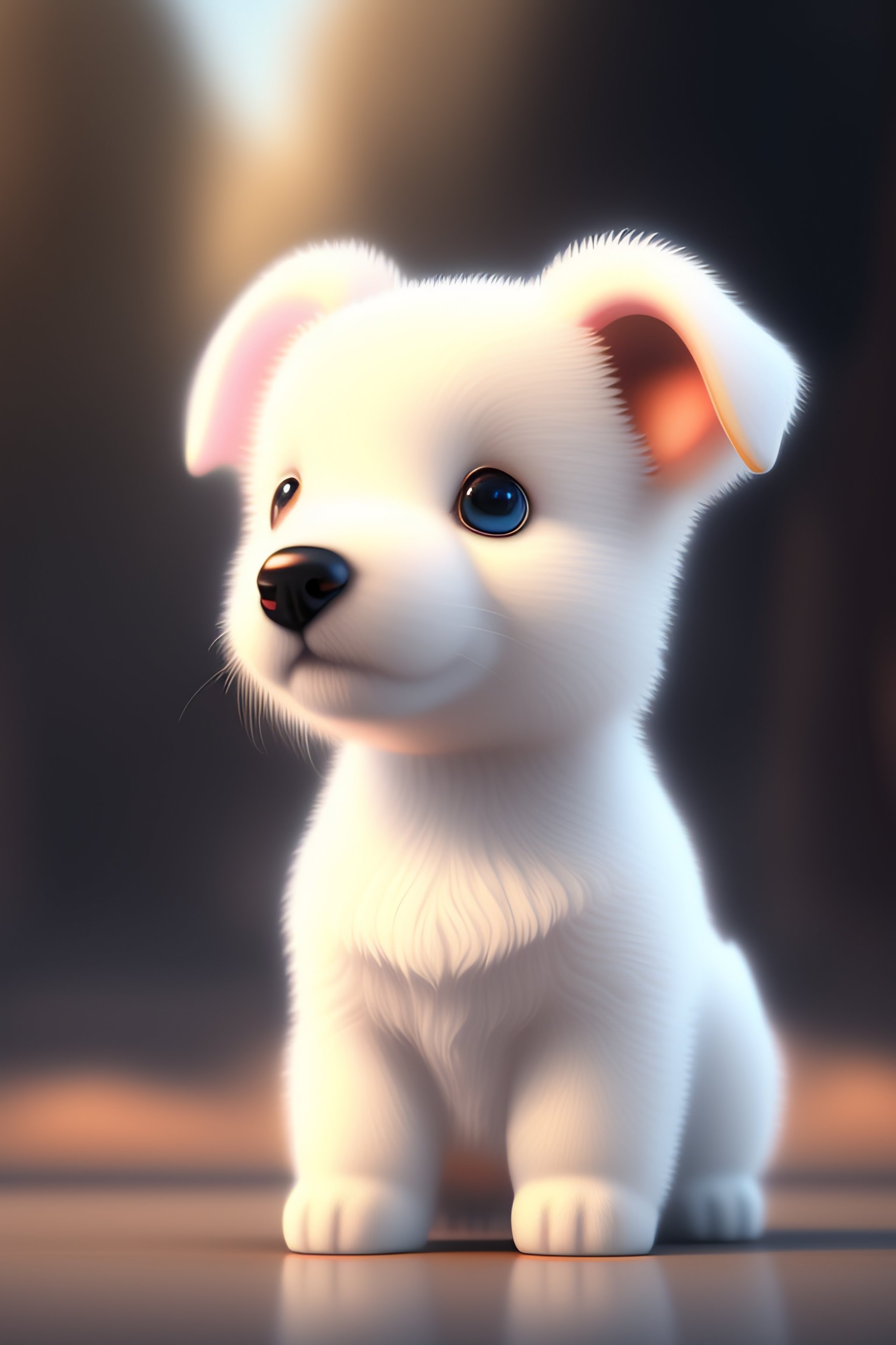 White cute hot sale puppy