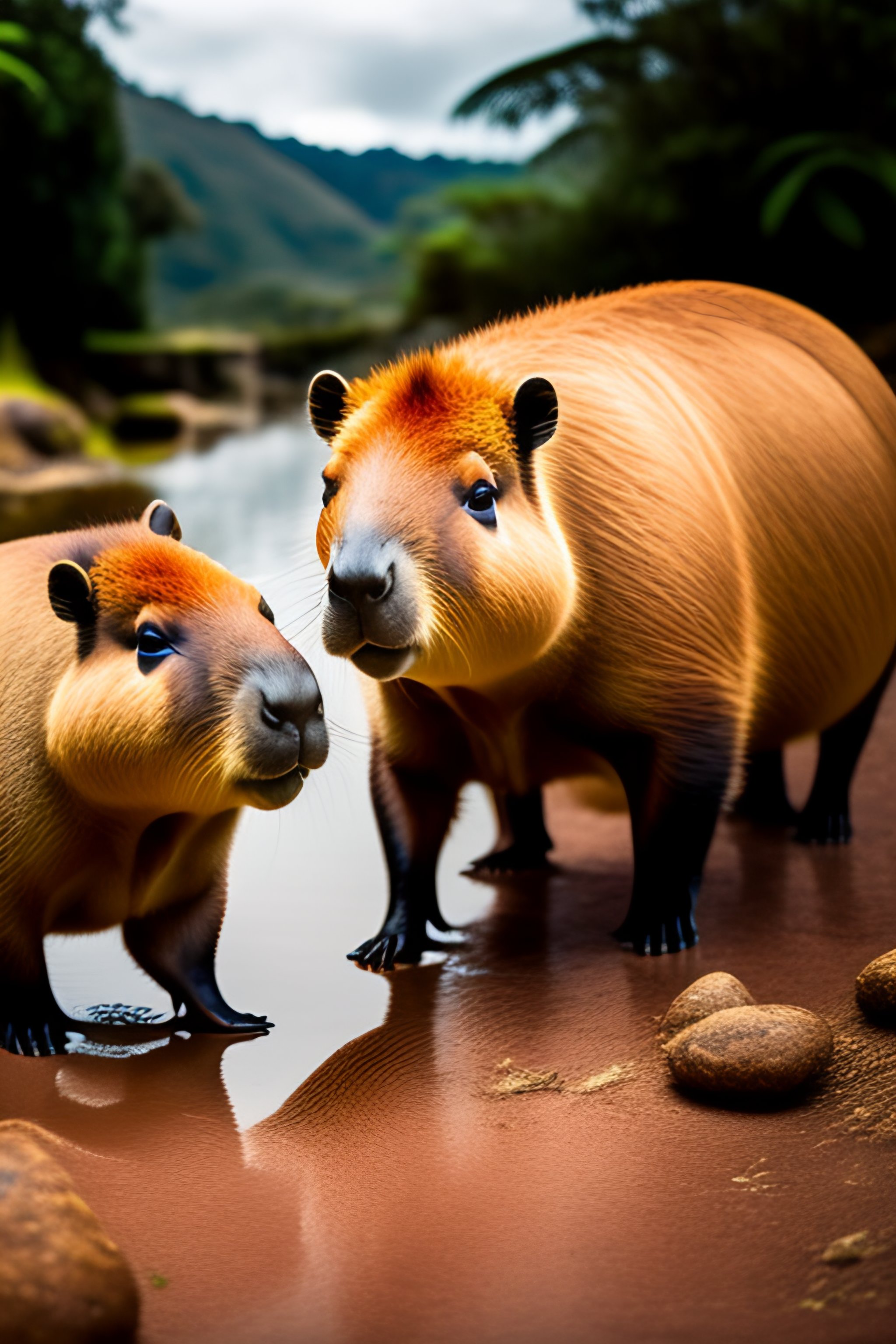 Lexica - Capybara with ruana in Boyaca Colombia