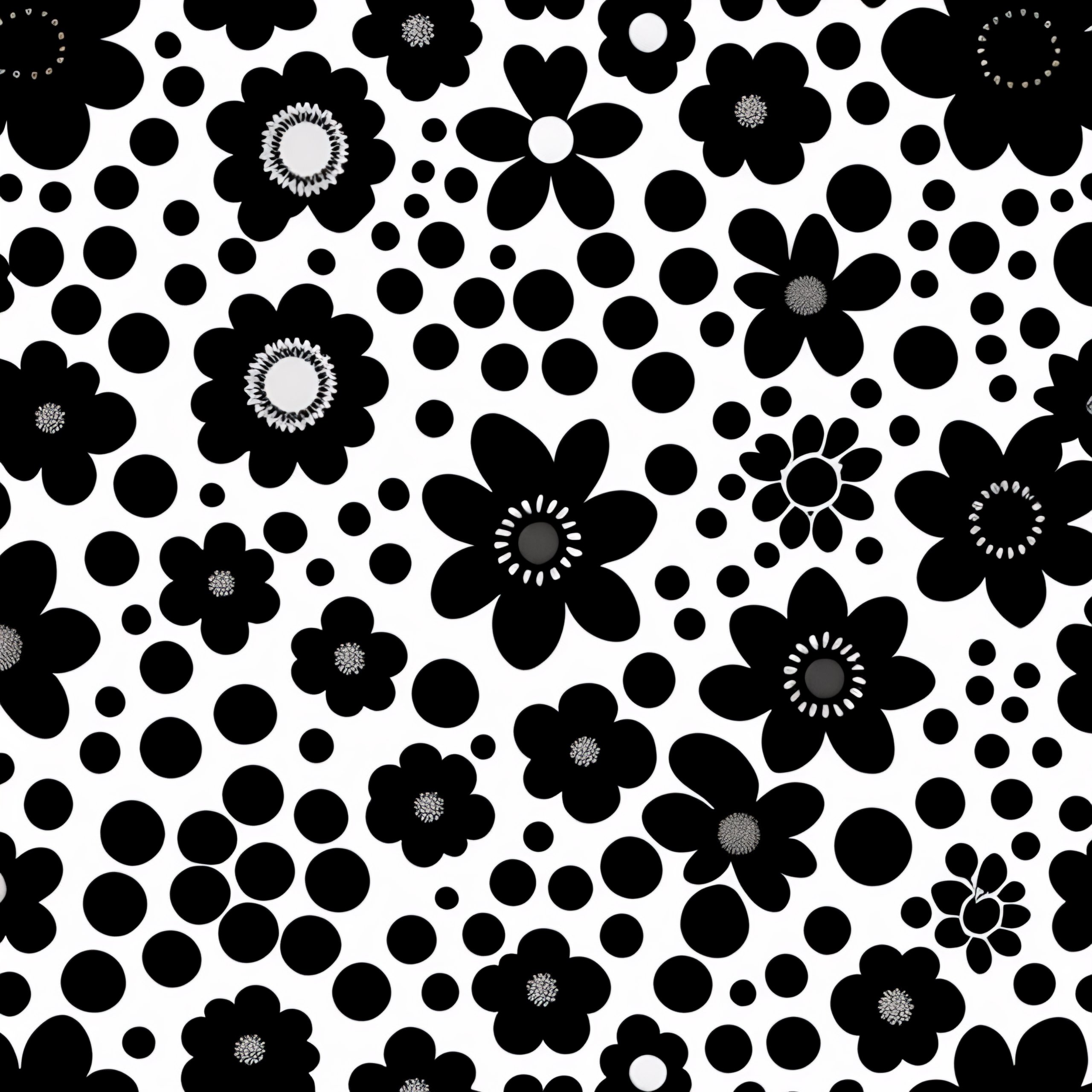 Lexica - Visual stimulation black and white patterns for babies flowers ...