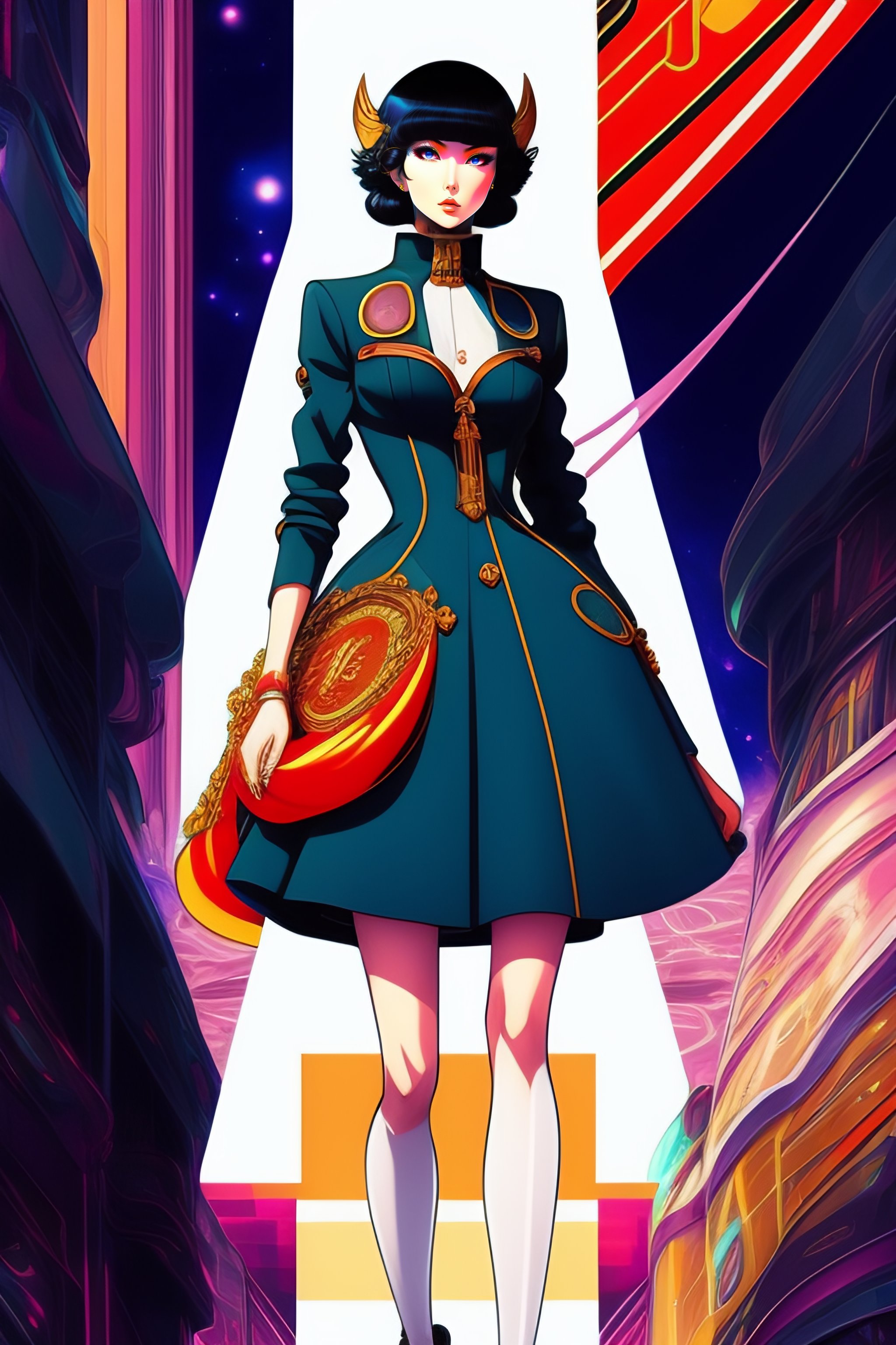 Lexica - Stylish haute couture outfit in the style of 90's vintage ...