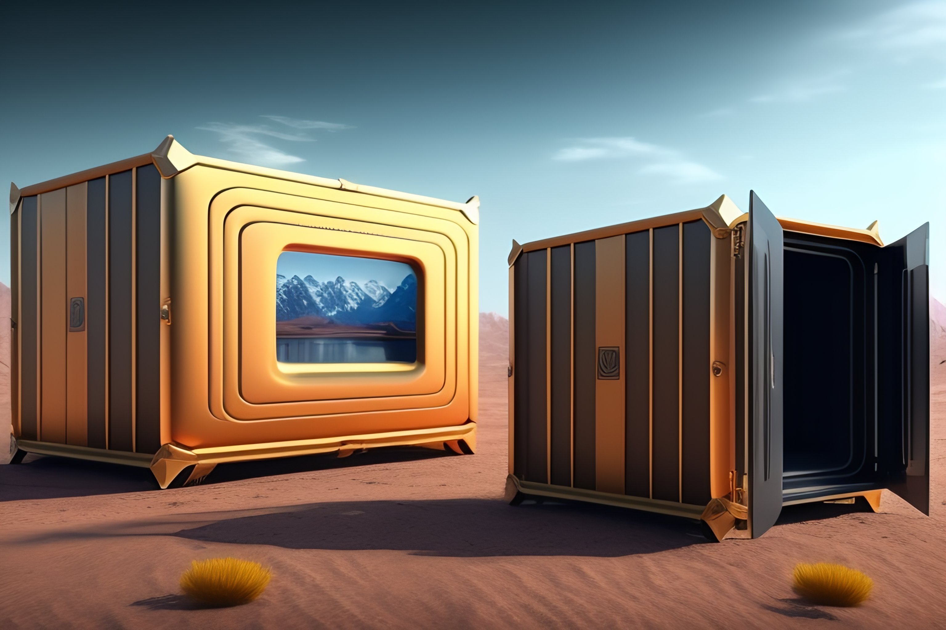 Lexica - Boxes in stock on China, perfect composition, hyperrealistic ...