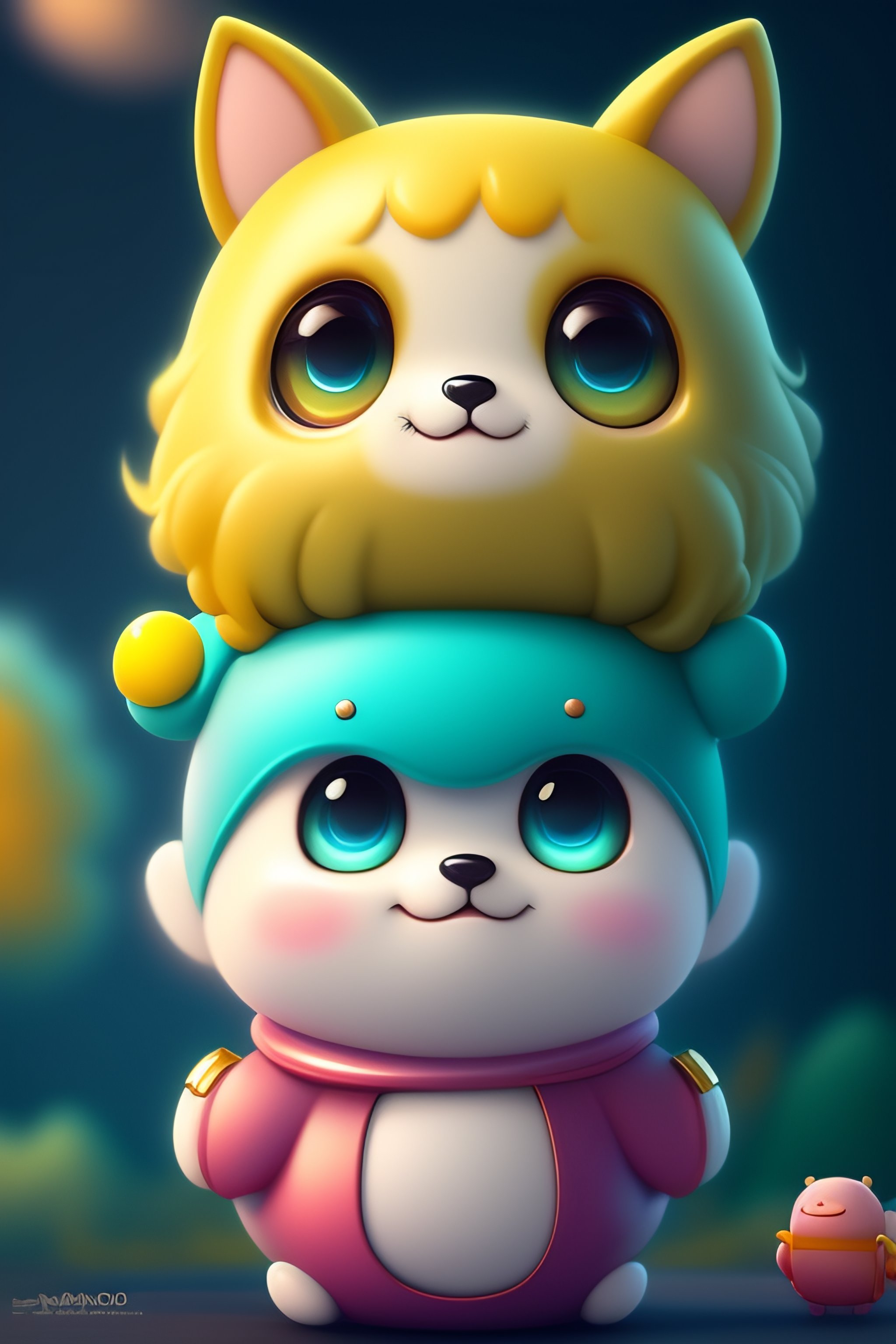 Lexica - Cute and adorable fluffy baby cat, fantasy, dreamlike, super cute,  trending on artstation