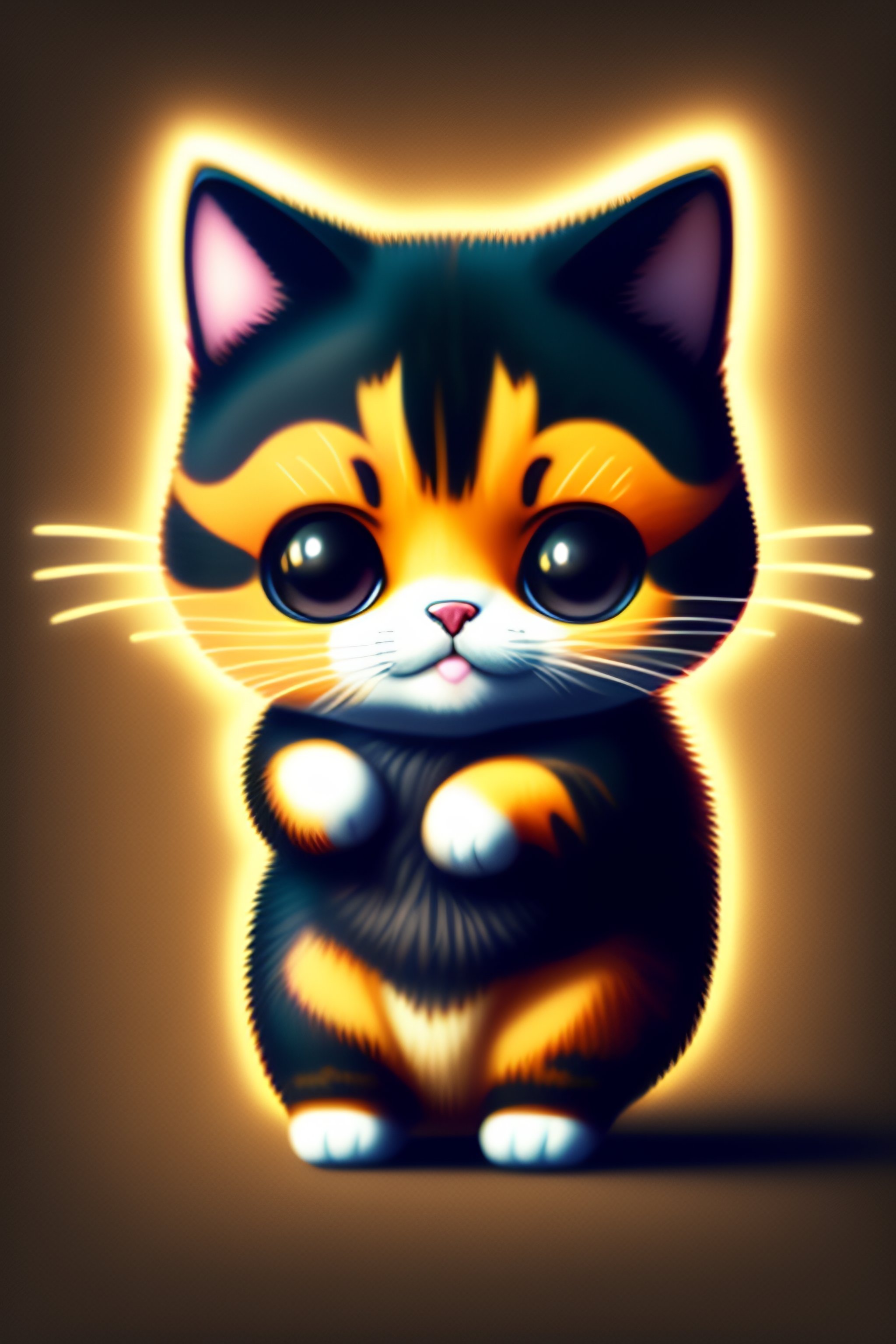 Lexica - Cute chibi cat dancing