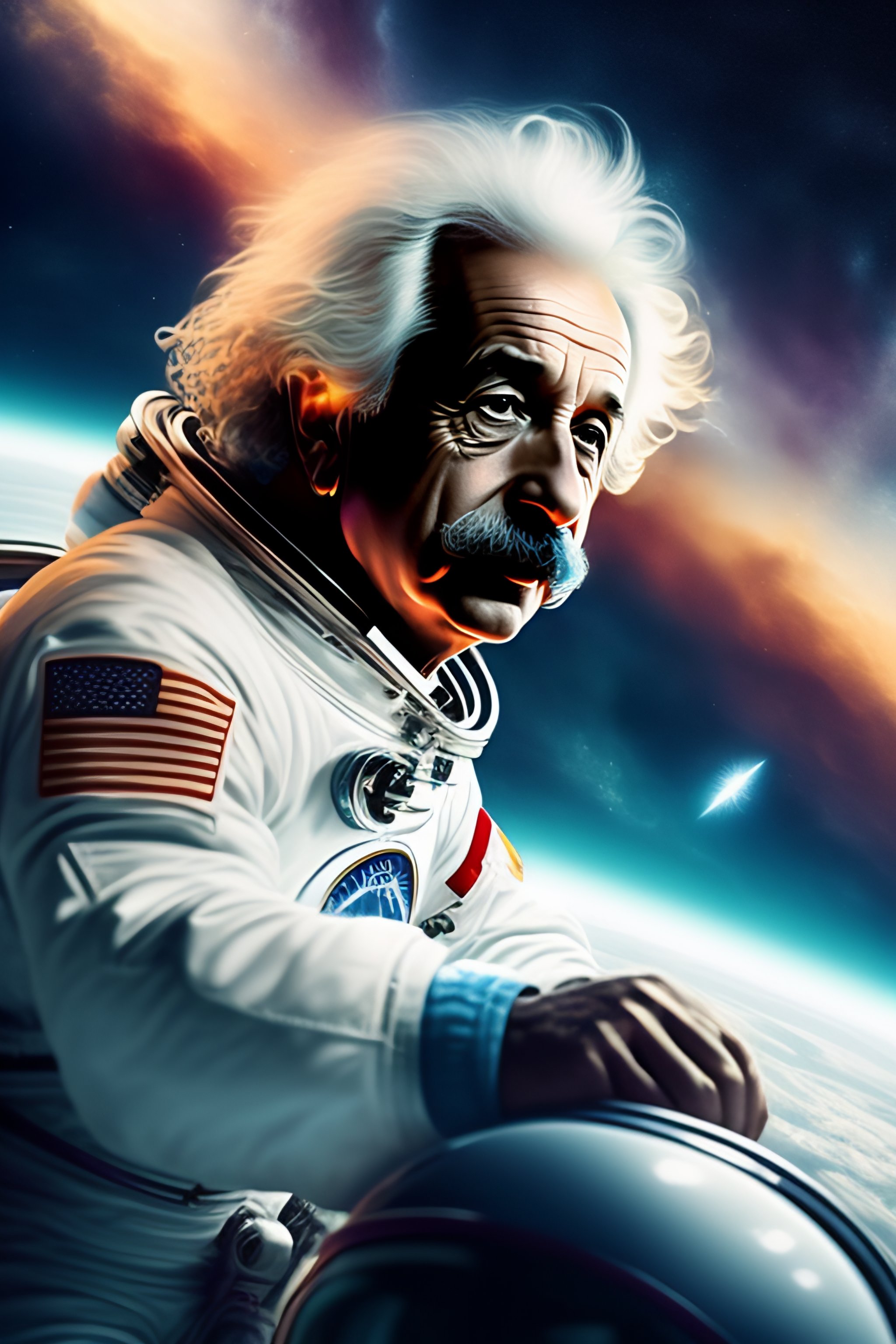 Lexica Albert Einstein As An Astronaut