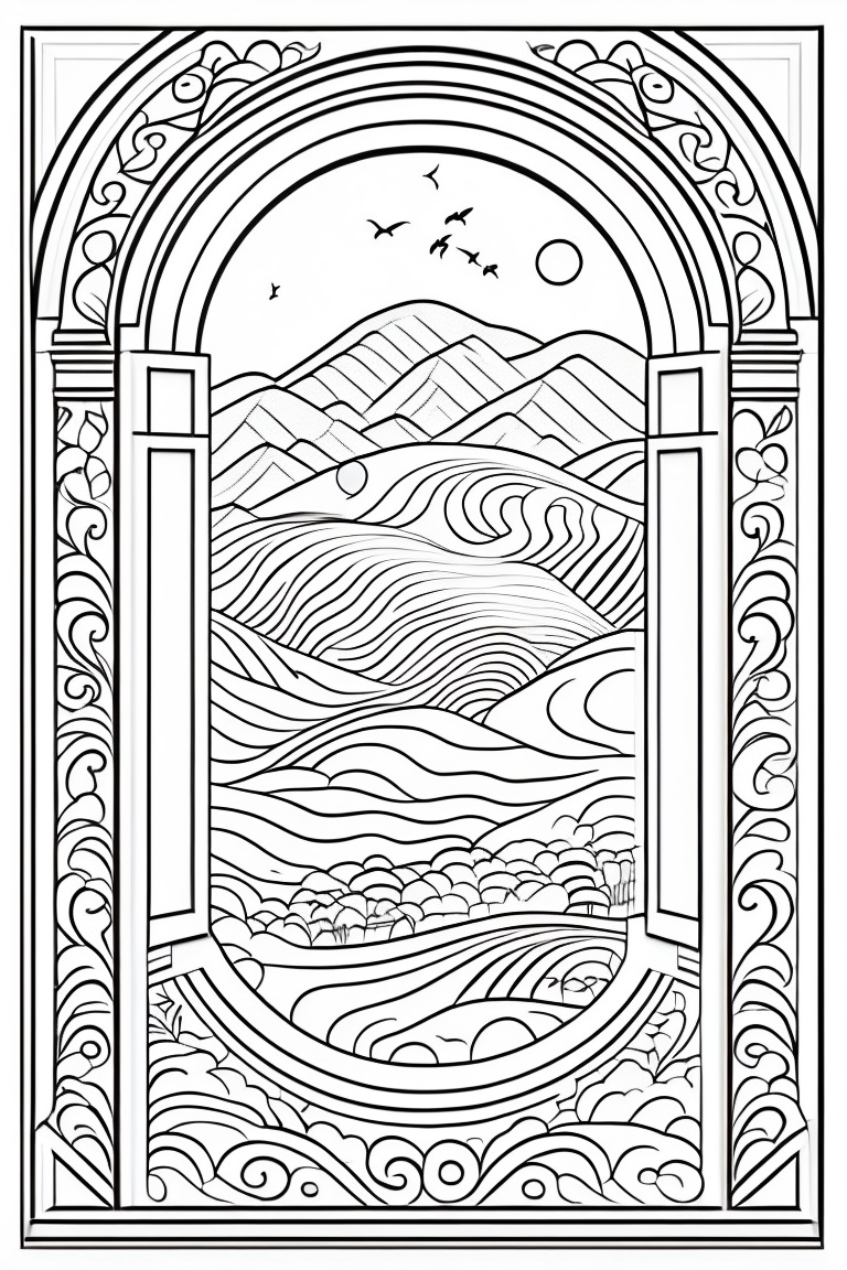 Lexica - Colouring pages, Black and white