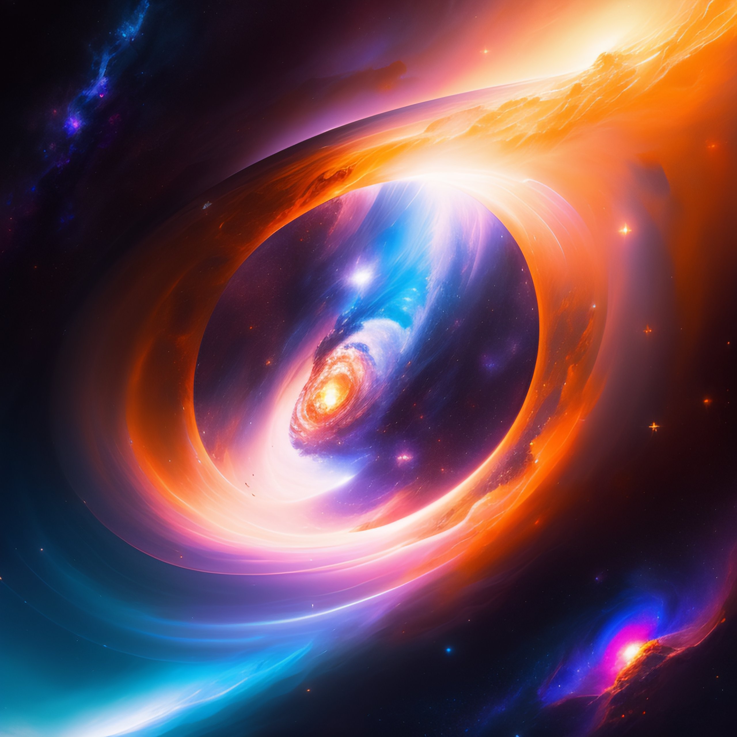 Lexica - Abstract nebula galaxy deep space, cd cover art, highly ...