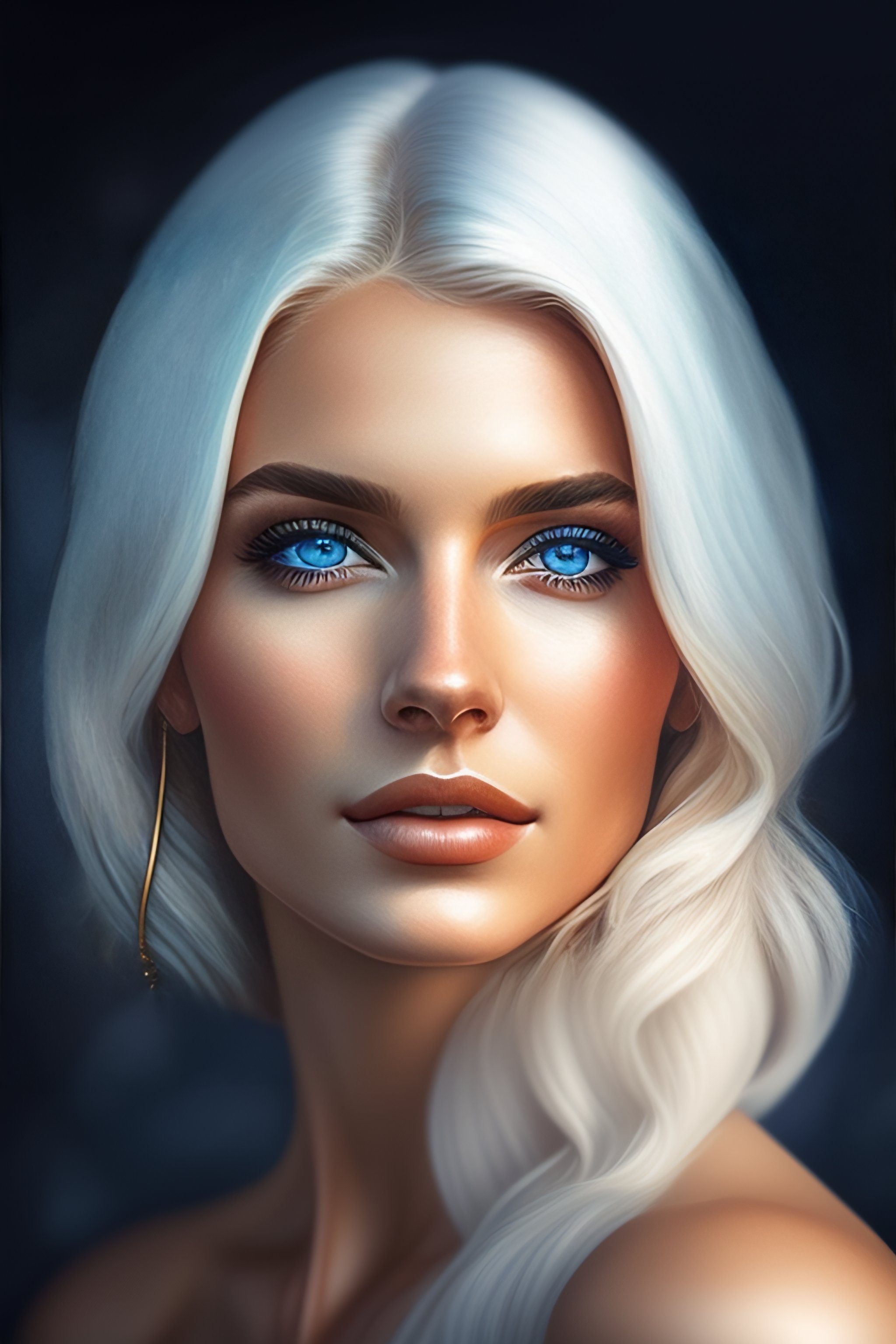 Lexica - Photo of a gorgeous young woman in the style of stefan kostic ...