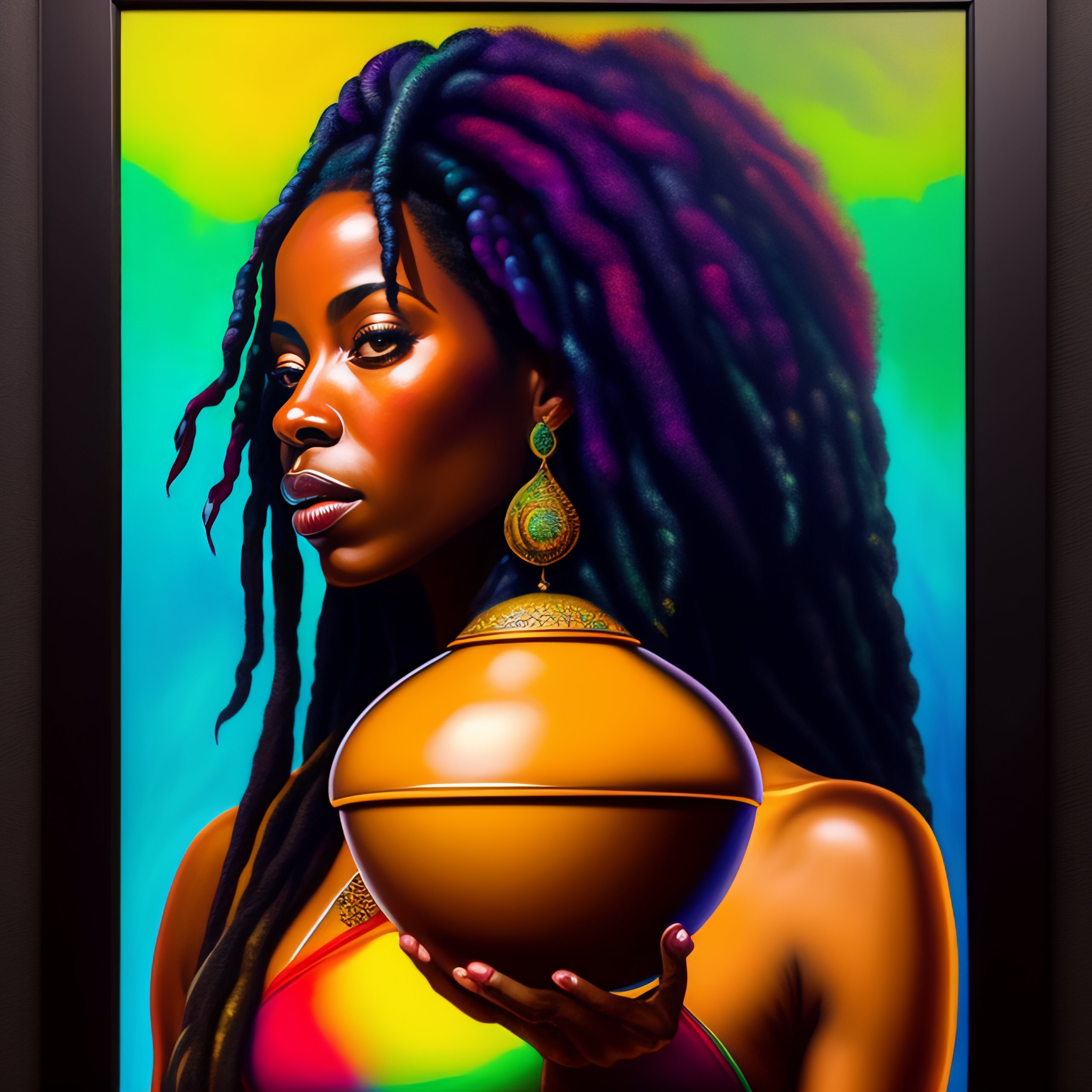 Rasta Woman Painting