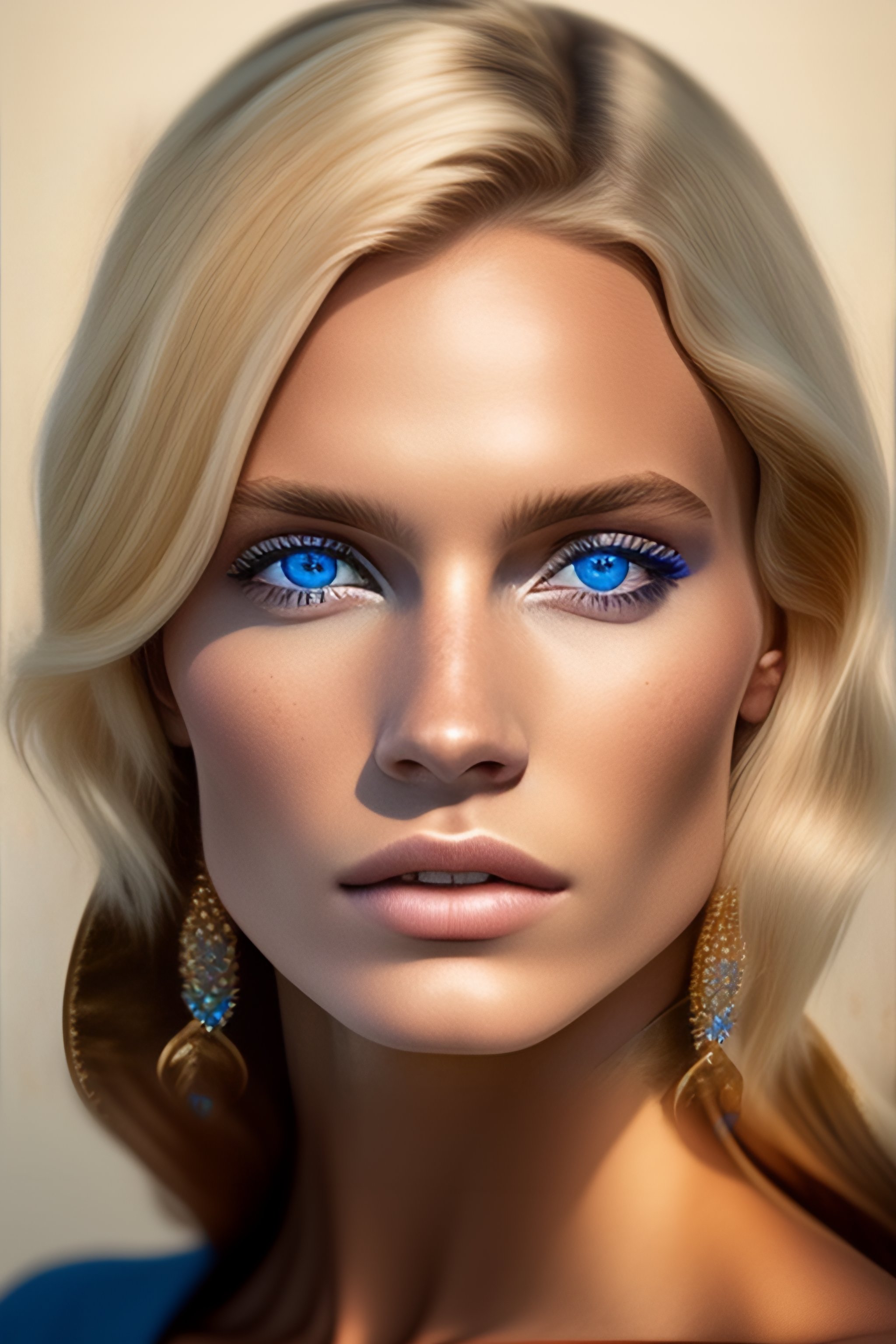 Lexica Georgeus Blonde Women With Blue Eyes And White Tan