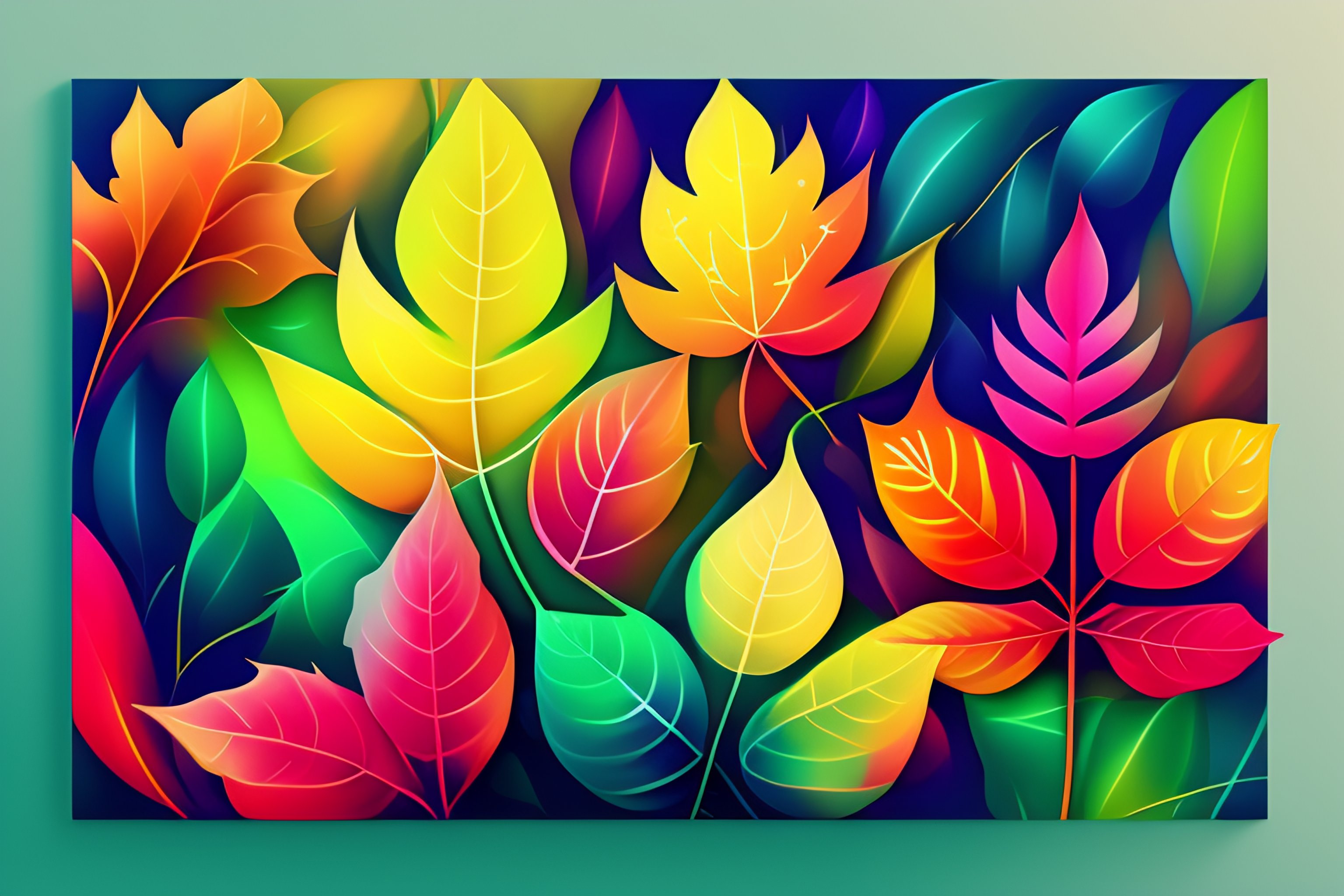 Lexica - Abstract leaves, illustrations