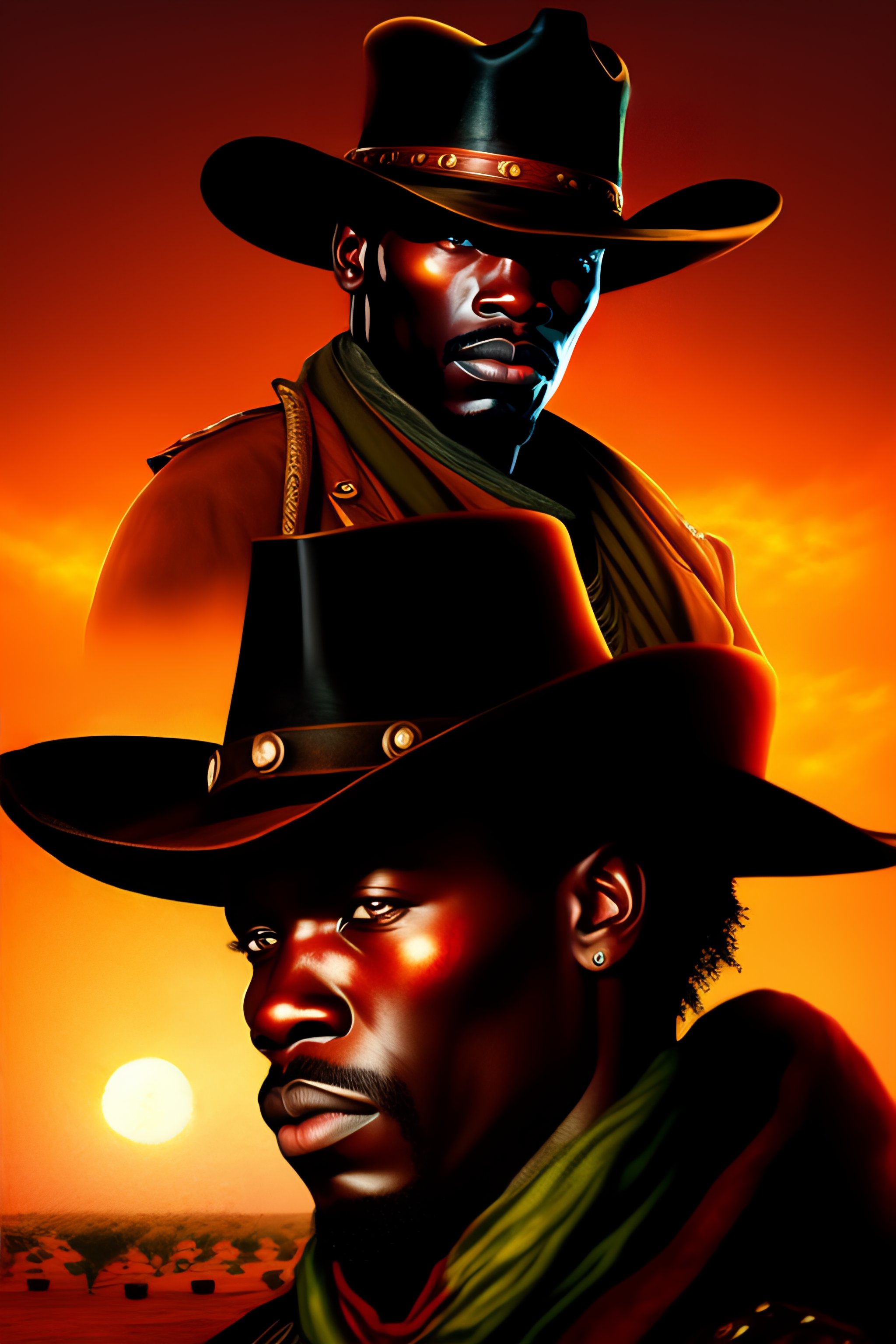 Lexica - African red dead redemption, full shot