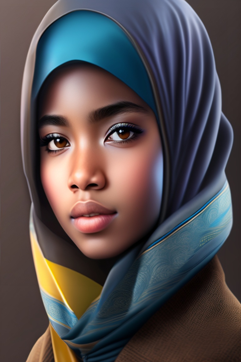 Lexica - Insecure hijab girl, hyper realistic